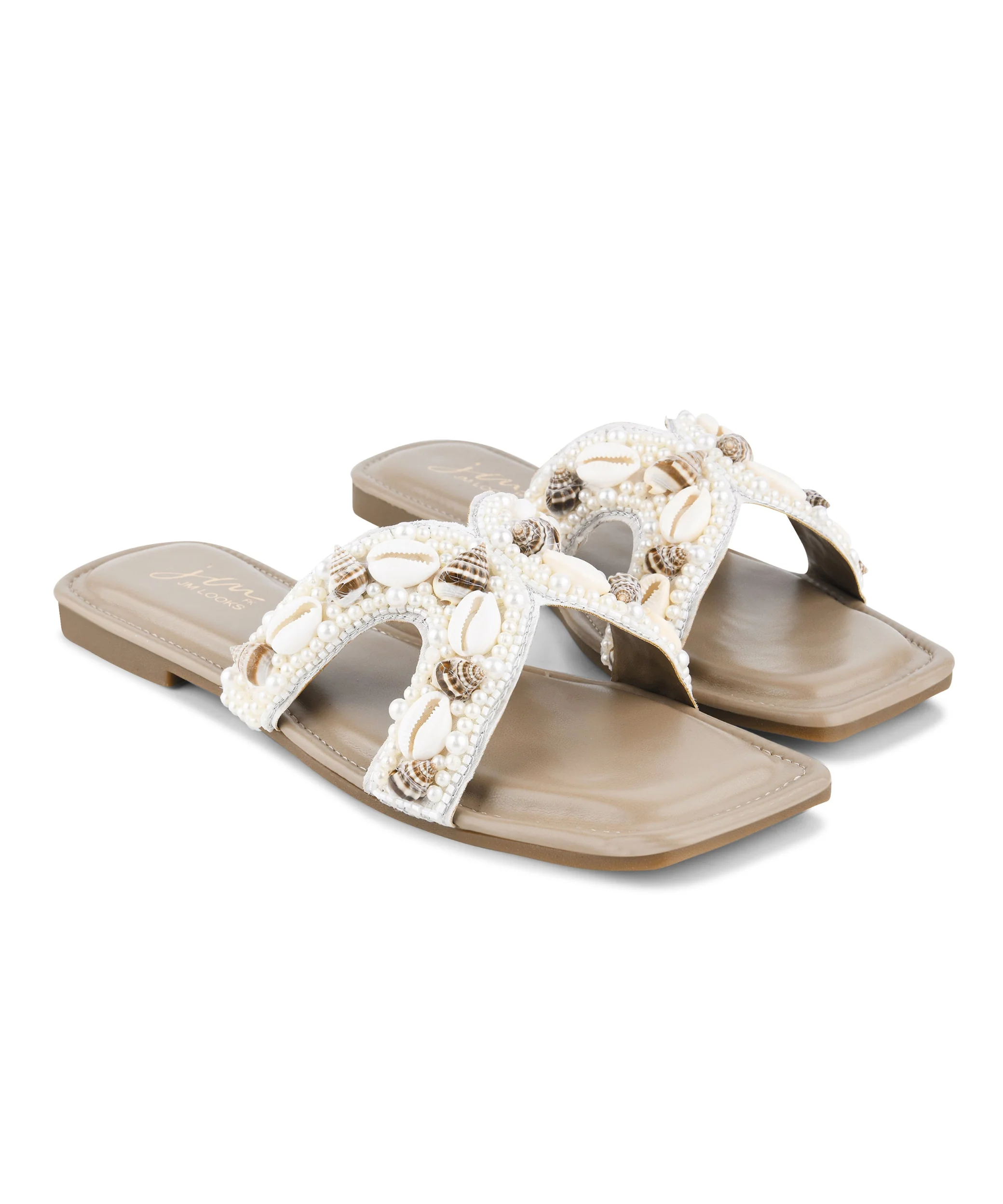 Open-Toe Flats Slippers with Decorative Cross Design - Image 18