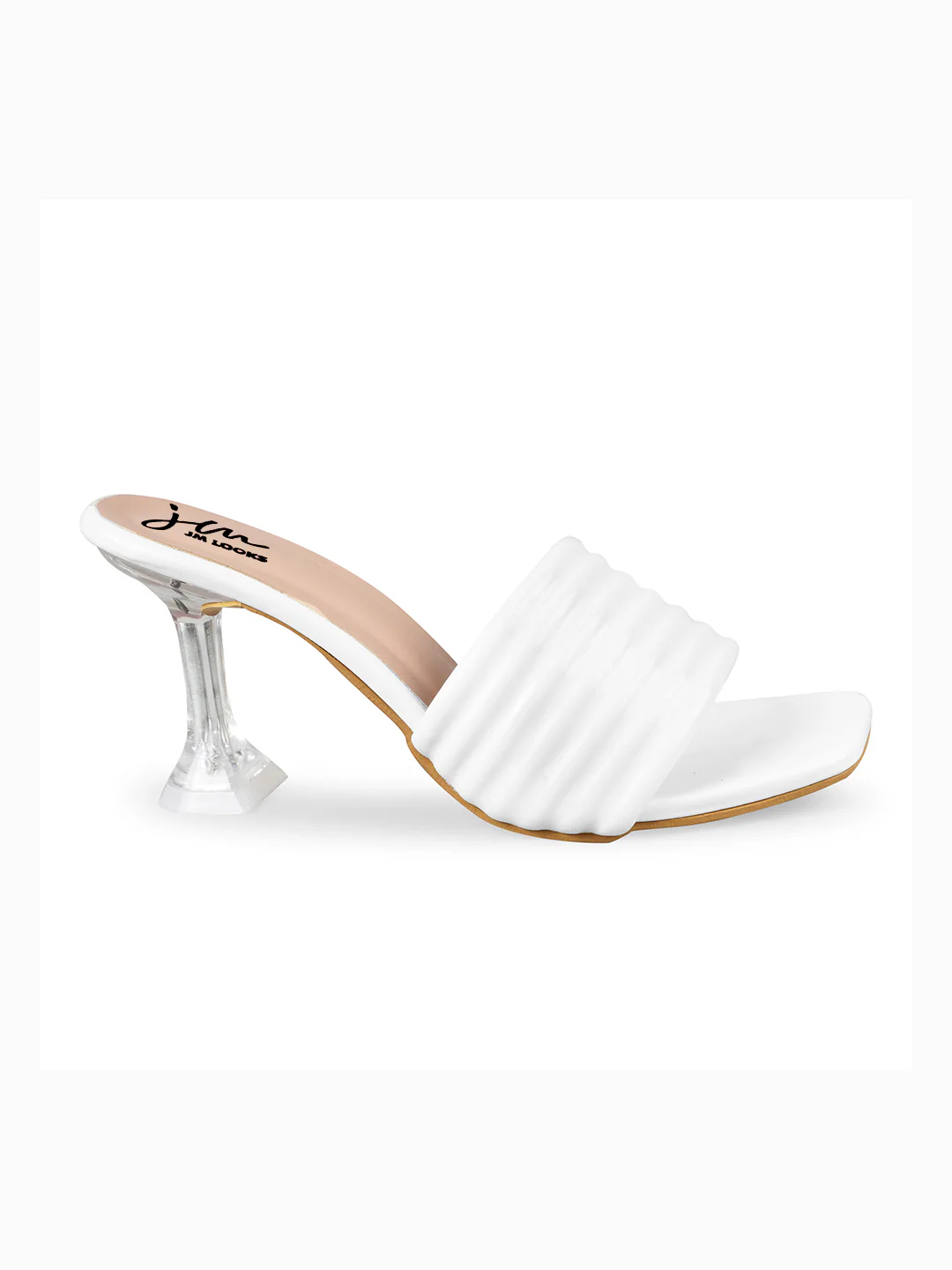 Transparent Kitten Heel Sandals With Open Square Toe For Women - Image 17