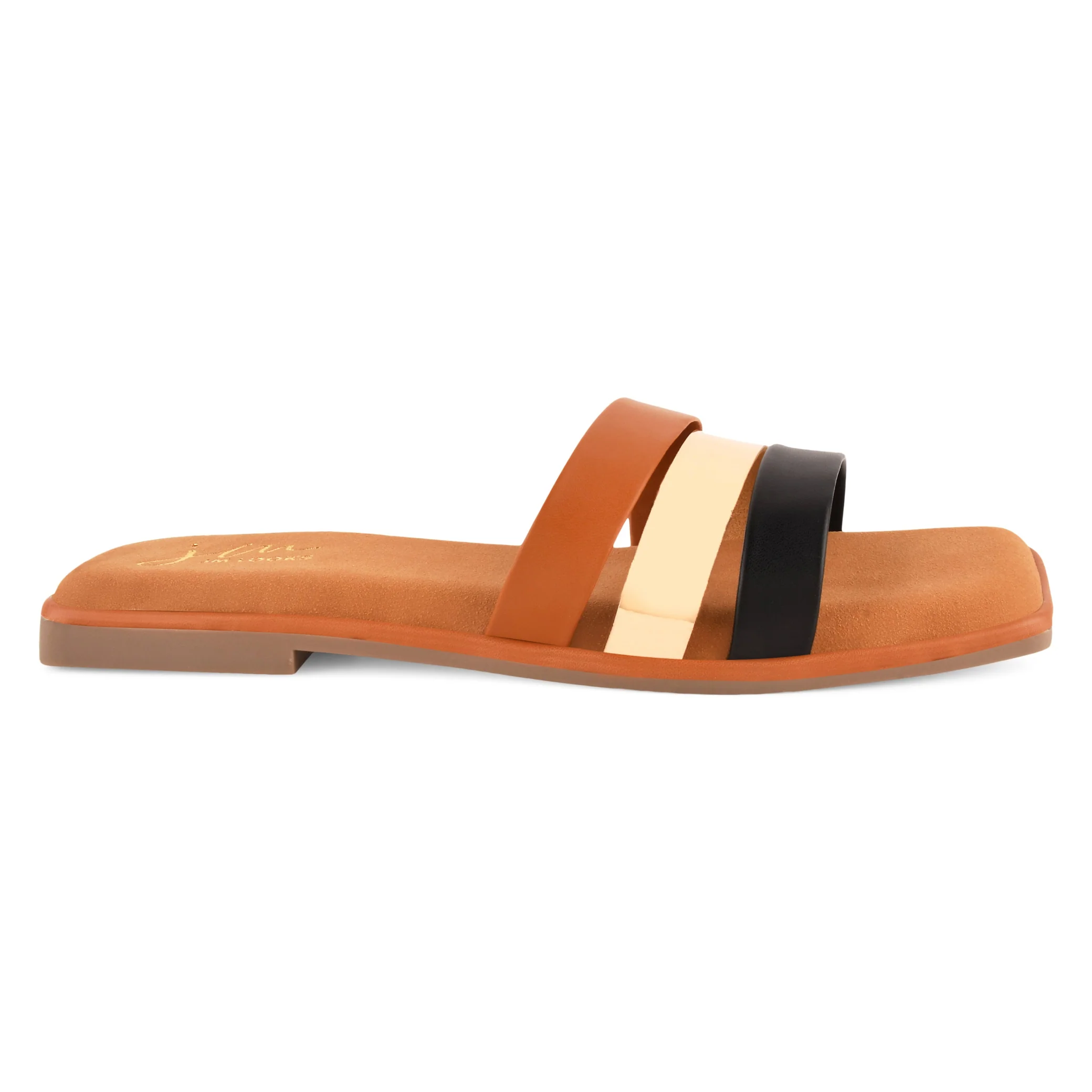 JM Looks Open-Toe Slip-On Slides Flats Sandals - Image 11