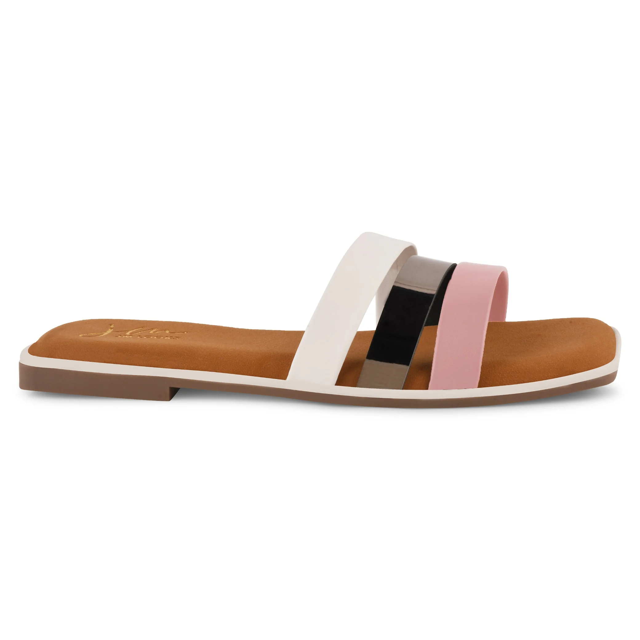 JM Looks Open-Toe Slip-On Slides Flats Sandals - Image 17