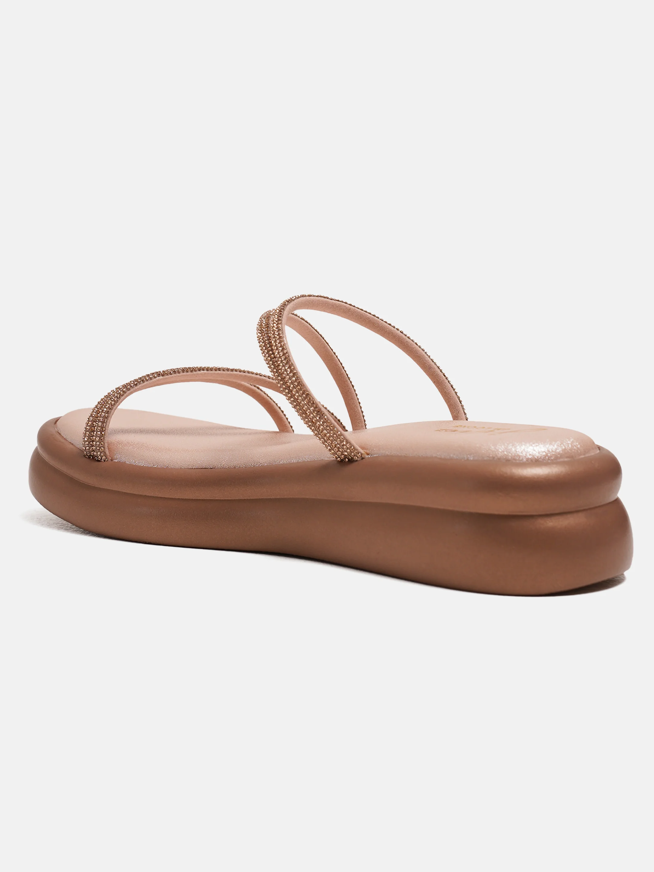 JM Looks Padded Sole Strappy Slip-On Sandals for Women - Image 20