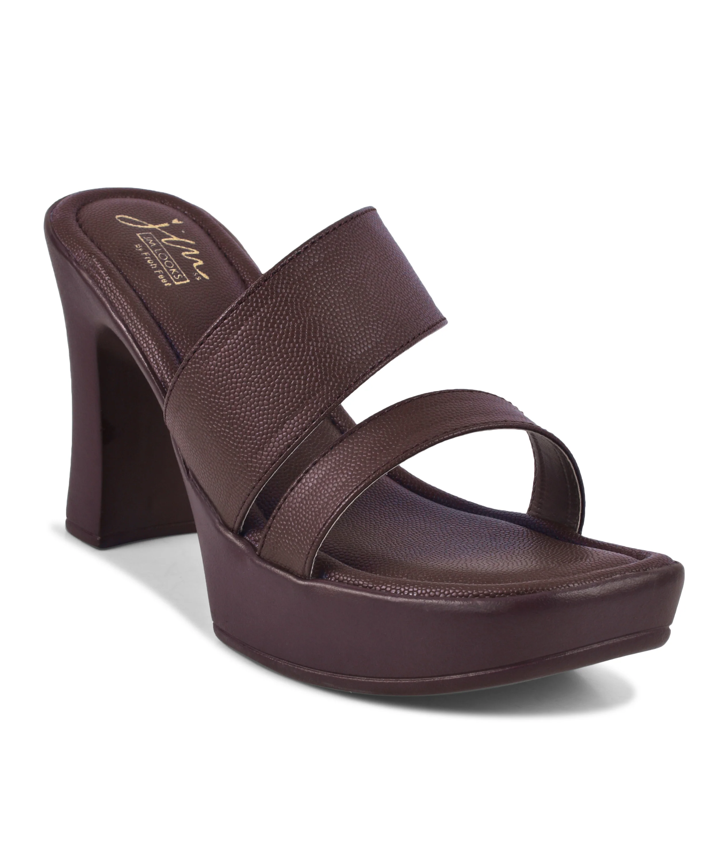JM Looks Women’s Double Strap Wear Platform Heels - Image 13