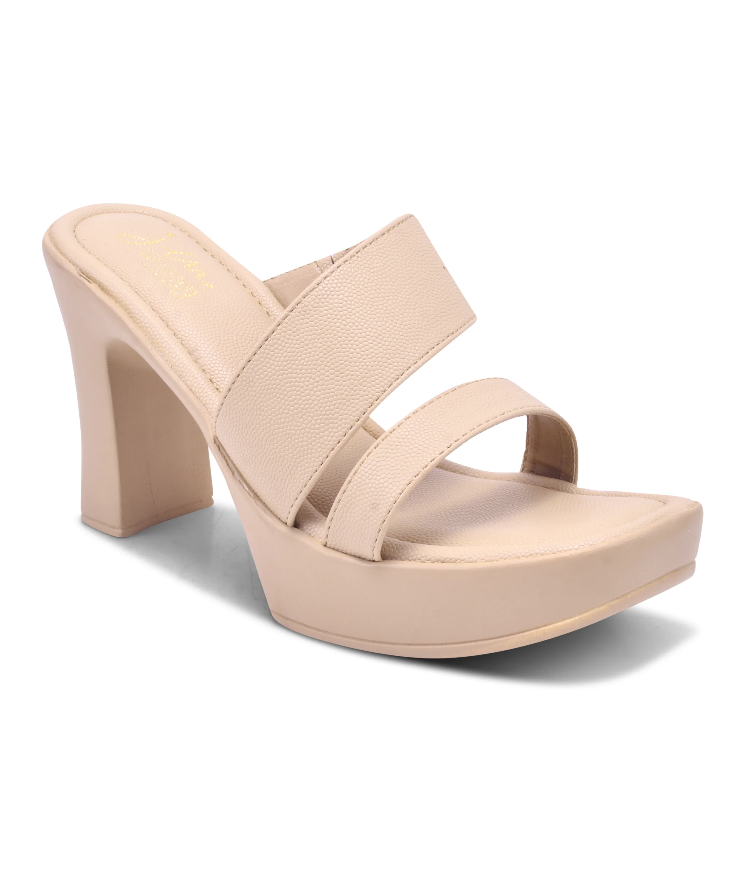 JM Looks Women’s Double Strap Wear Platform Heels - Image 18