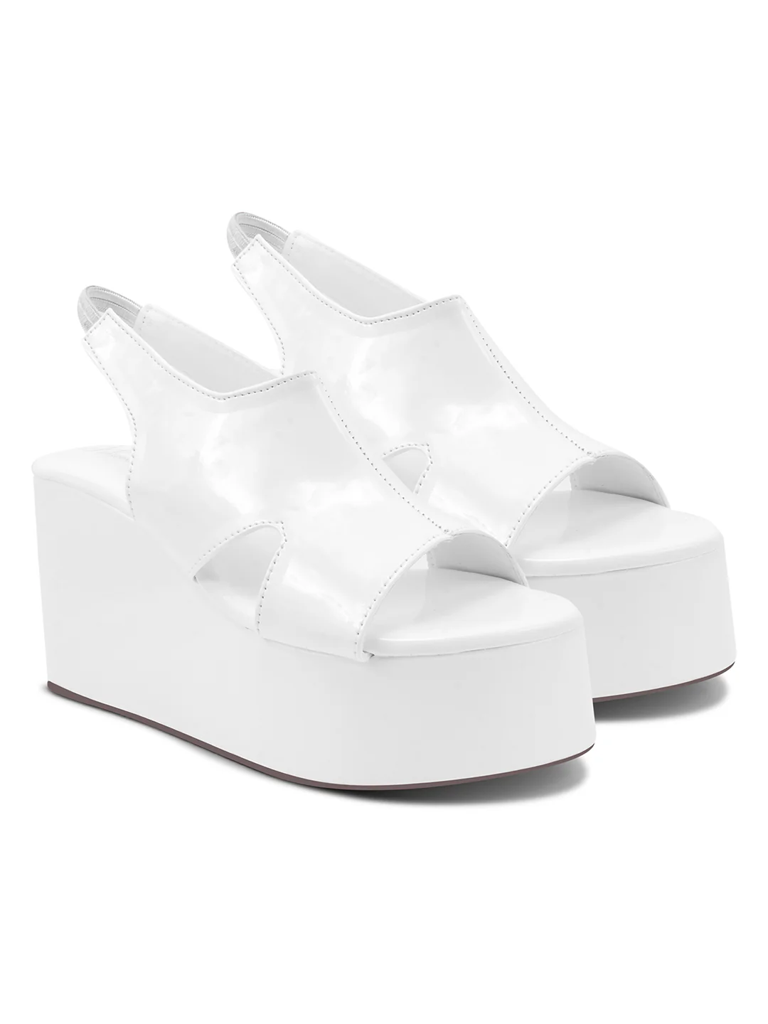 Jm Looks Peep Toe Slingback Platform Wedges - Image 17