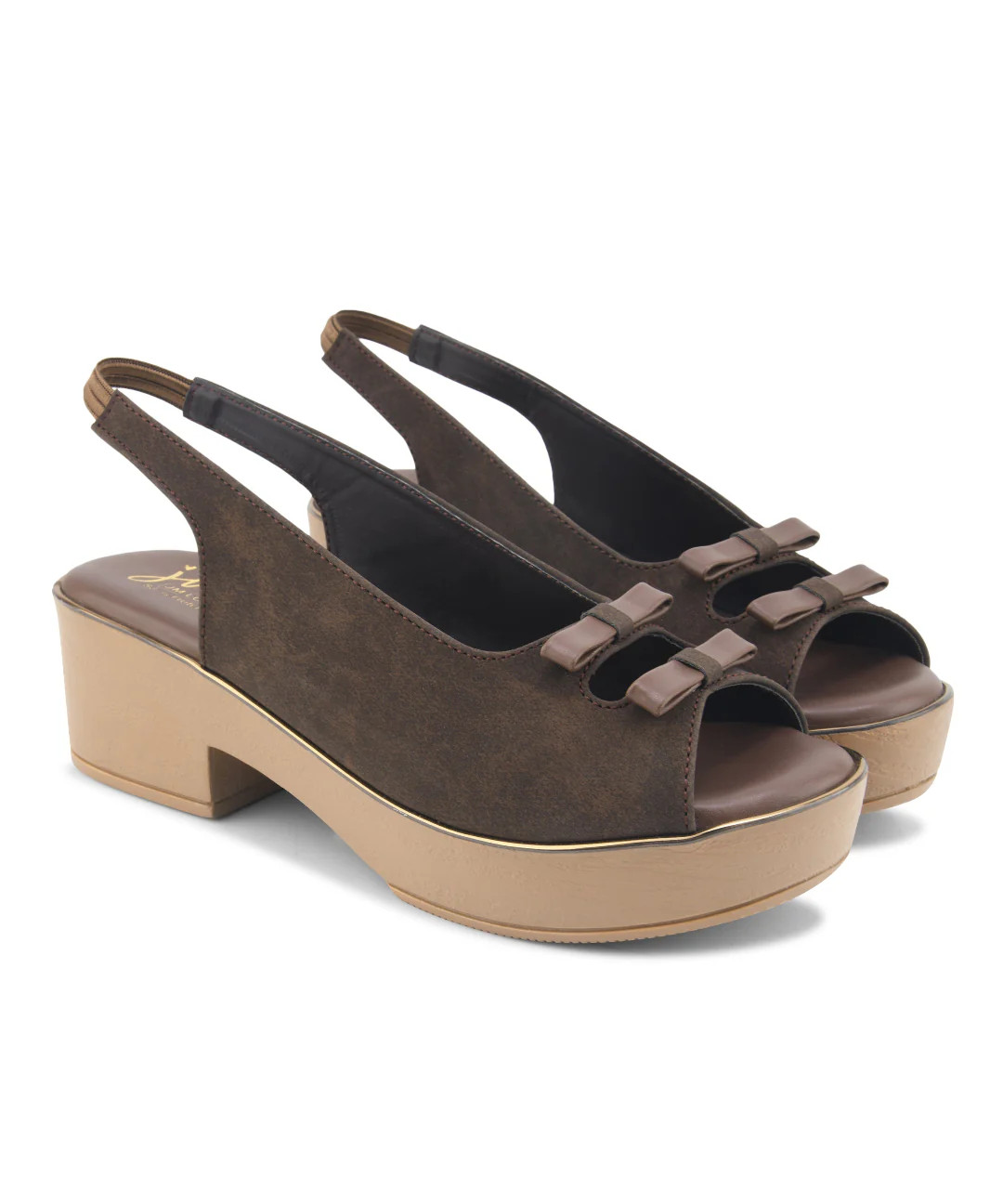 Women’s Peep Toe Platform Block Heel Sandals with Bow and Ankle Strap | Jm Looks - Image 18
