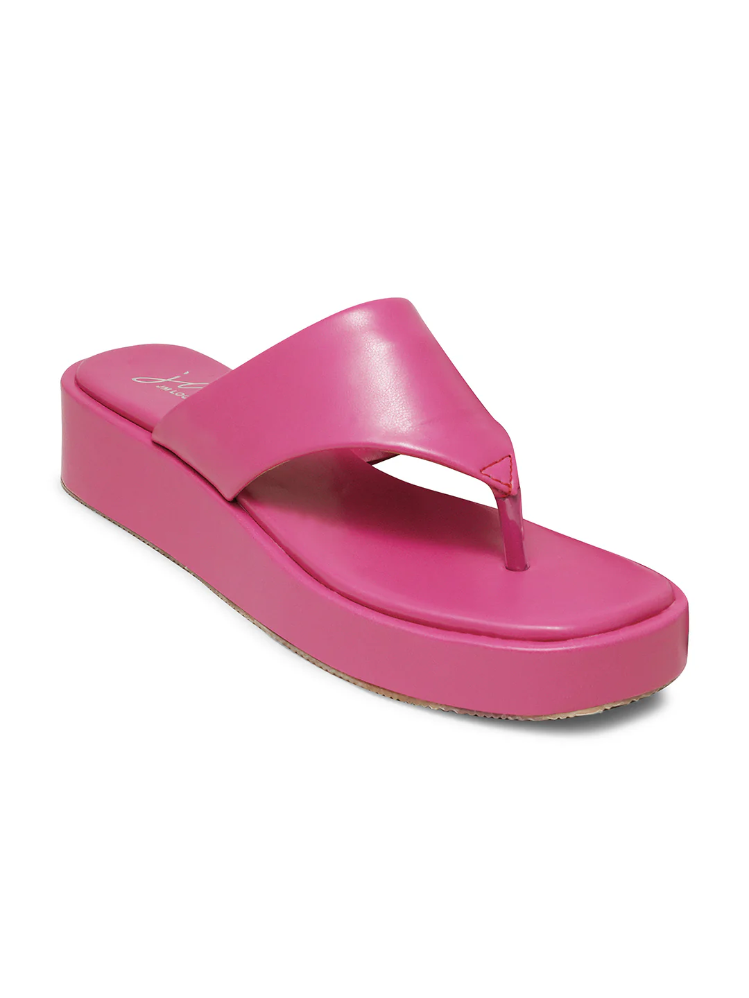 Women's Platform Thong Flatform Sandals with Cushioned Footbed and T-Strap - Image 10
