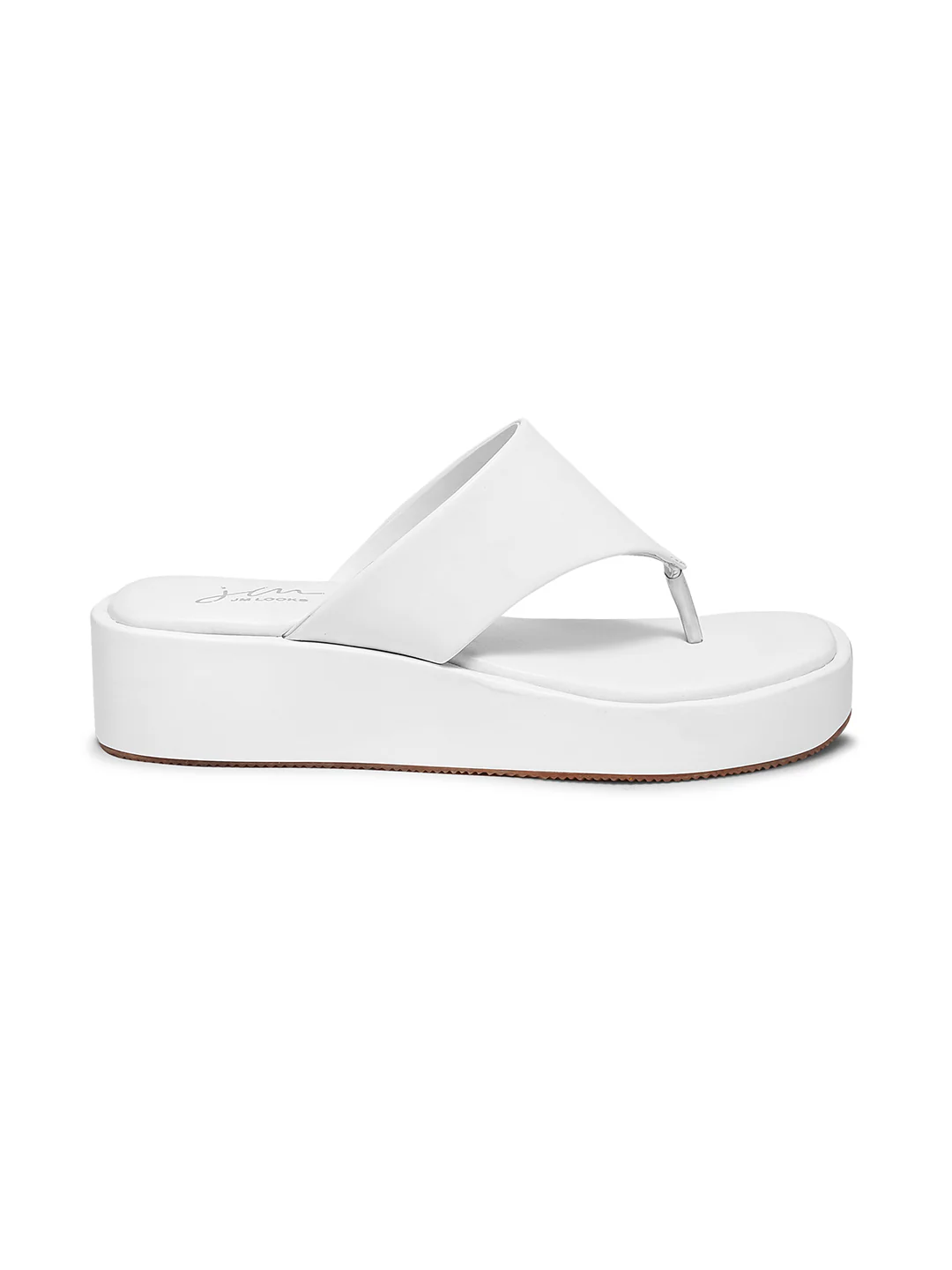 Women's Platform Thong Flatform Sandals with Cushioned Footbed and T-Strap - Image 5