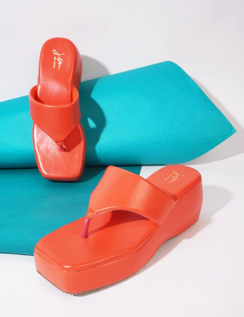 Platform Thong Wedge Sandals with Chunky Heel for Women - Image 15