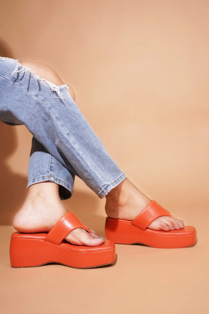 Platform Thong Wedge Sandals with Chunky Heel for Women - Image 18