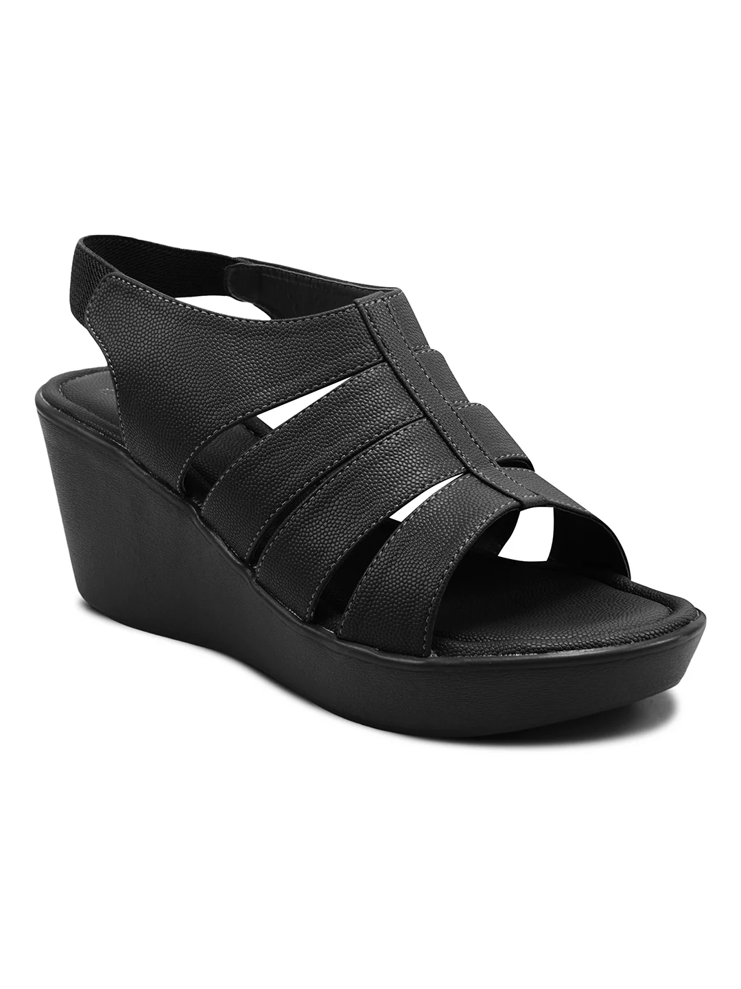 JM Looks Platform Wedge Sandals with Flexible Fit - Image 6