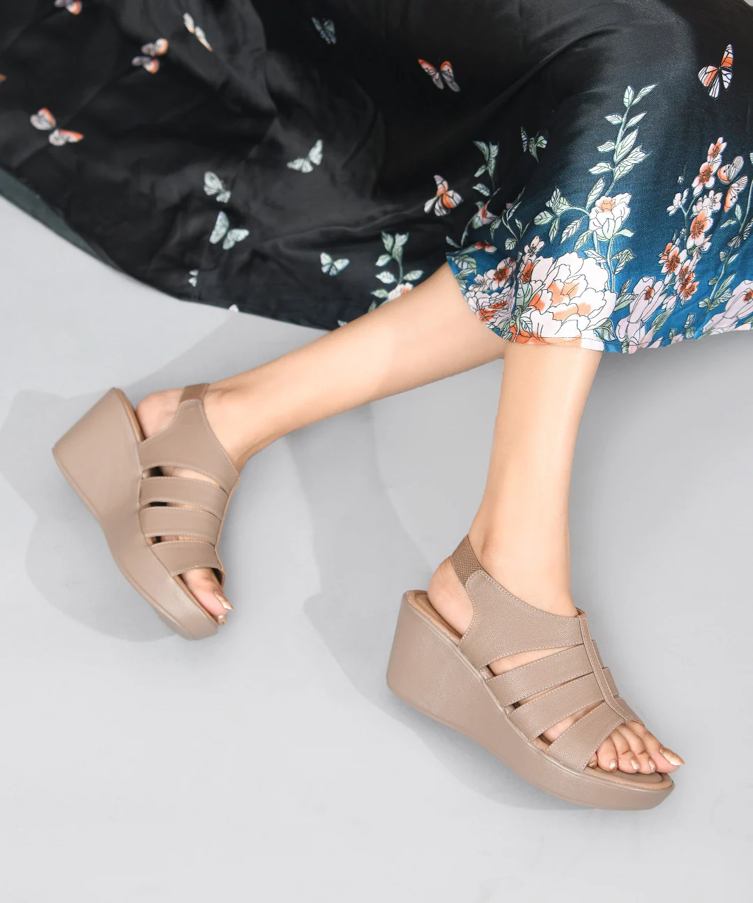 JM Looks Platform Wedge Sandals with Flexible Fit - Image 8