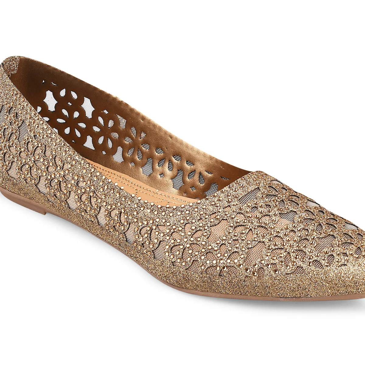 Women Pointed-Toe Ballerinas Flat Jutti - Image 10