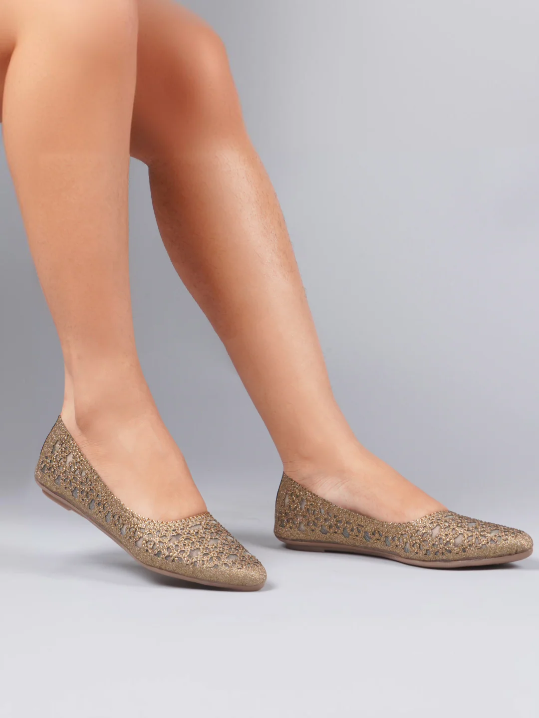Women Pointed-Toe Ballerinas Flat Jutti - Image 12
