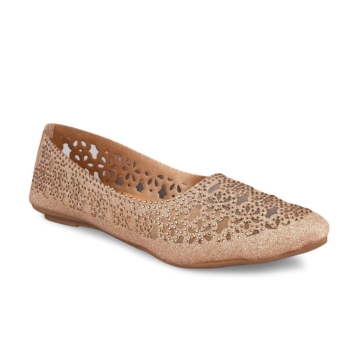 Women Pointed-Toe Ballerinas Flat Jutti - Image 8