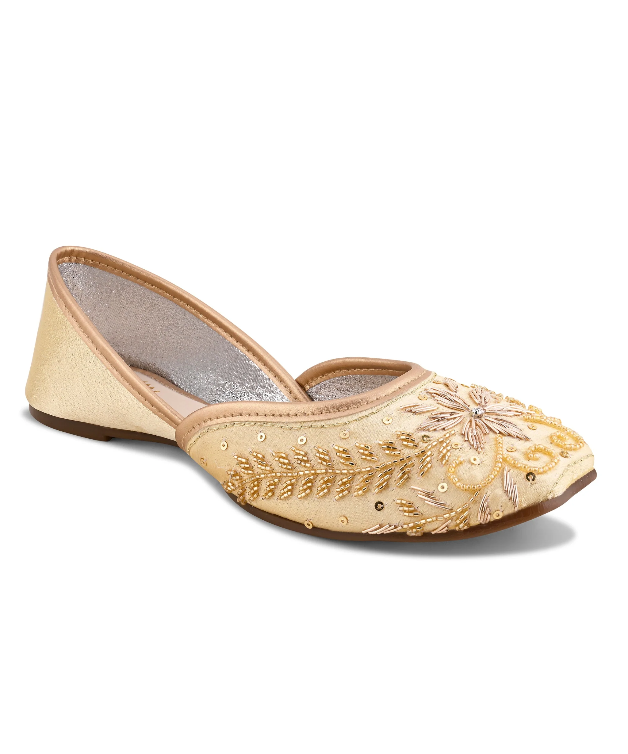 Premium Floral Embroidered Jutti Heels - Image 12