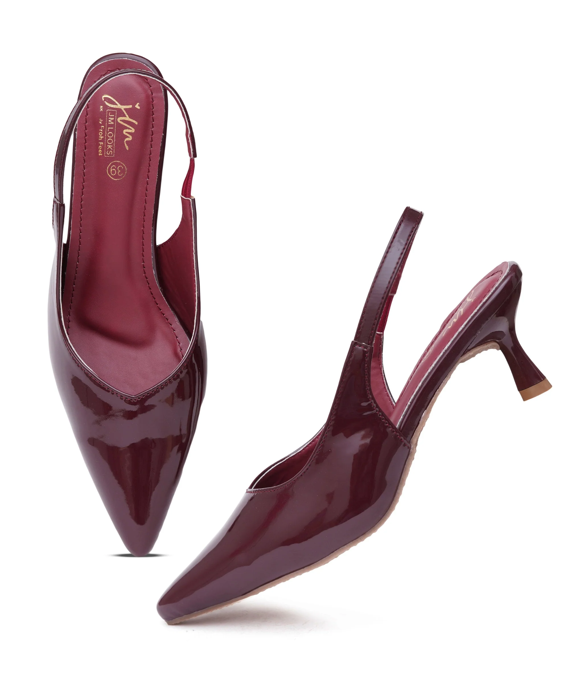 Refined Pointed Toe Kitten Heels - Image 11