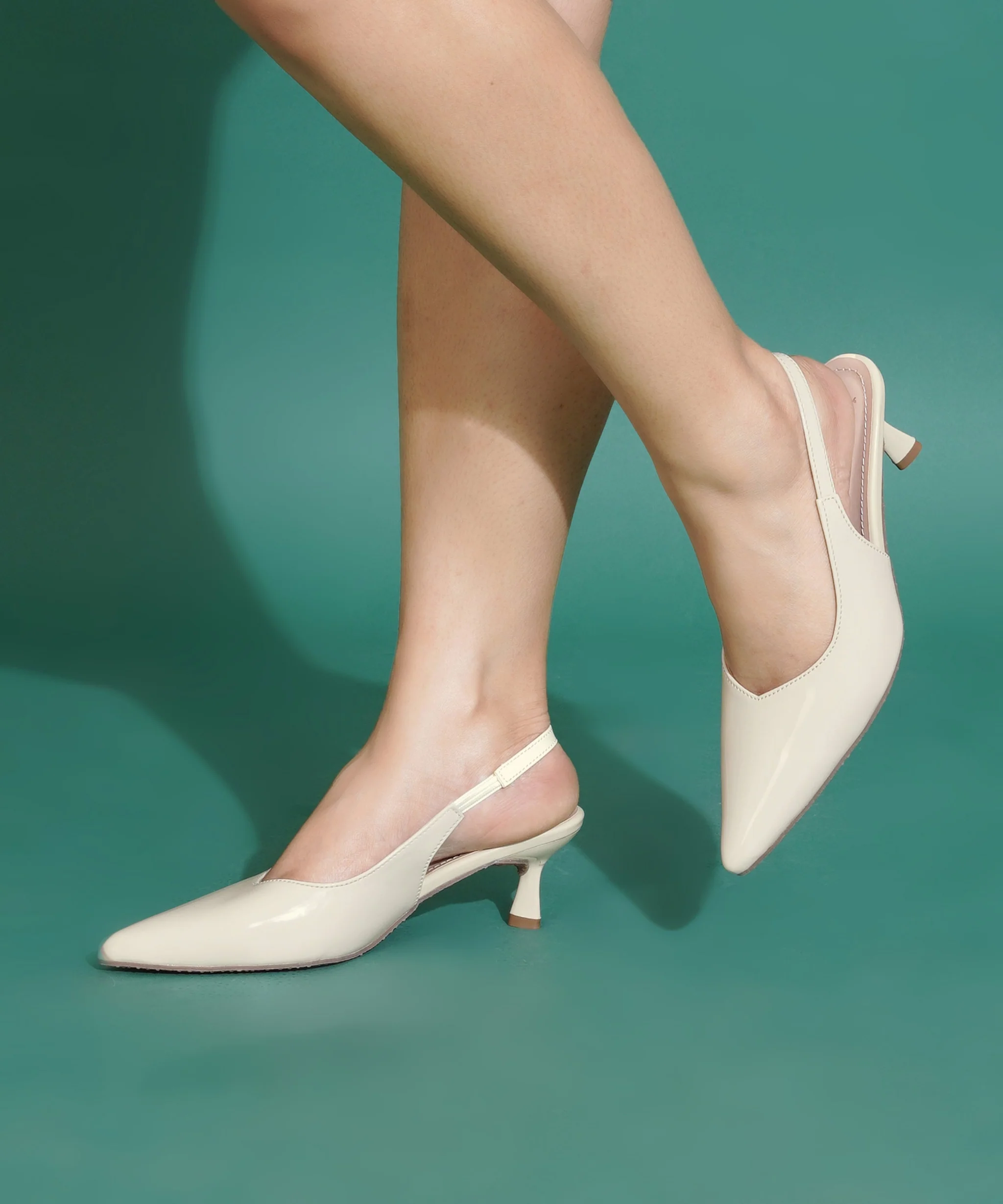 Refined Pointed Toe Kitten Heels - Image 15
