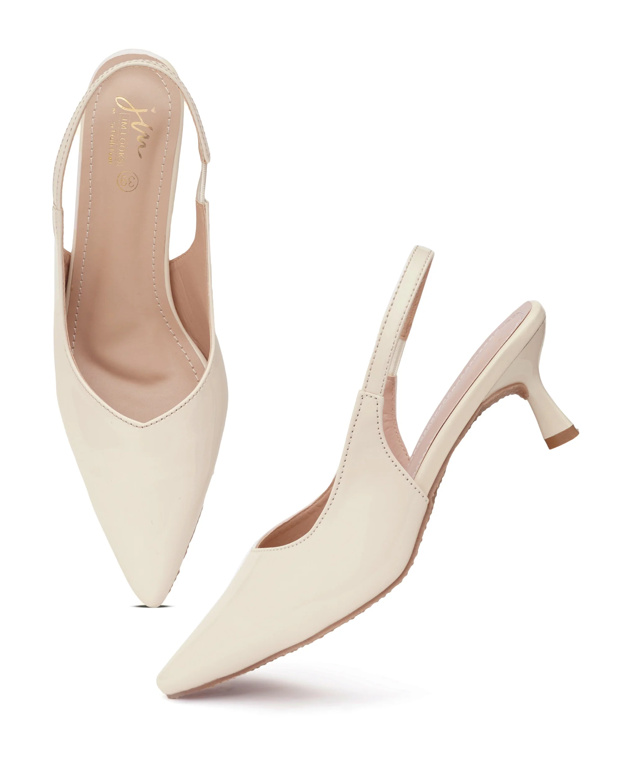 Refined Pointed Toe Kitten Heels - Image 17