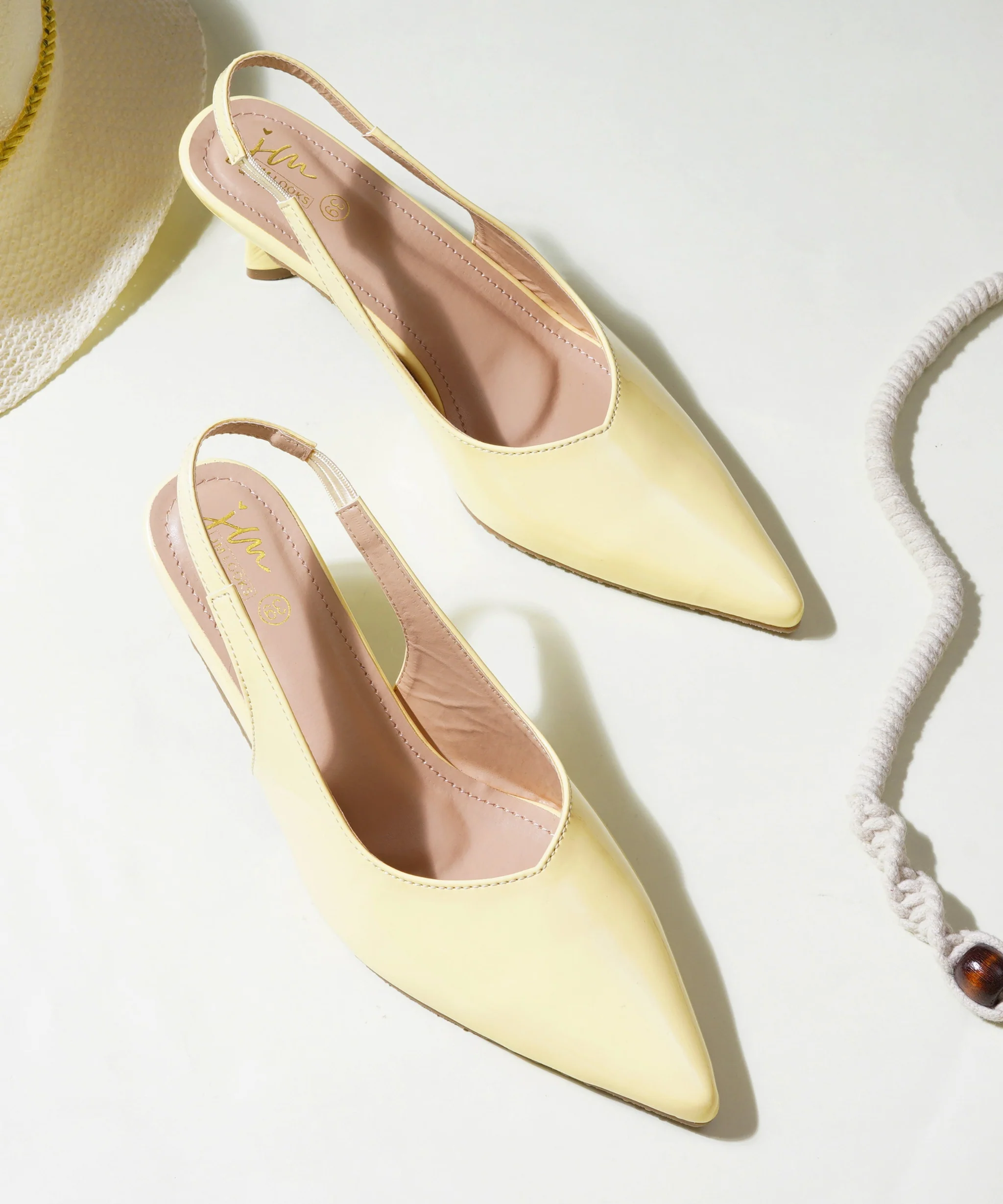 Refined Pointed Toe Kitten Heels - Image 19