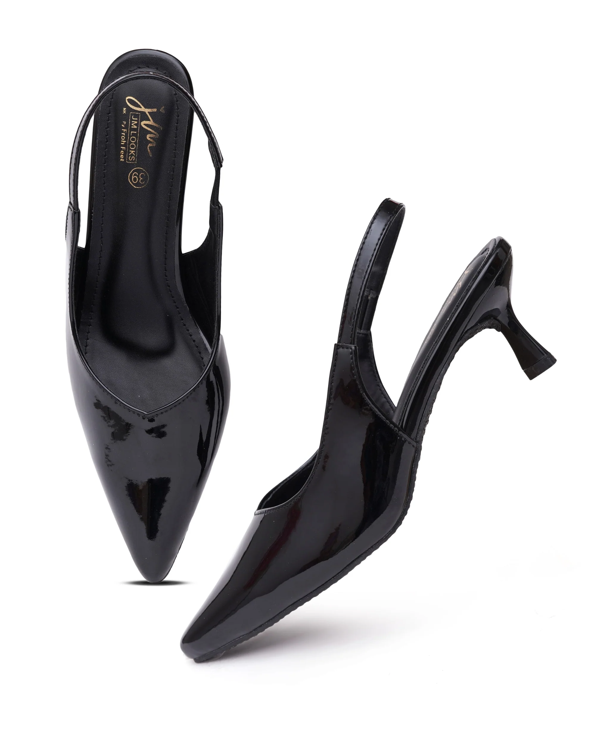 Refined Pointed Toe Kitten Heels - Image 5