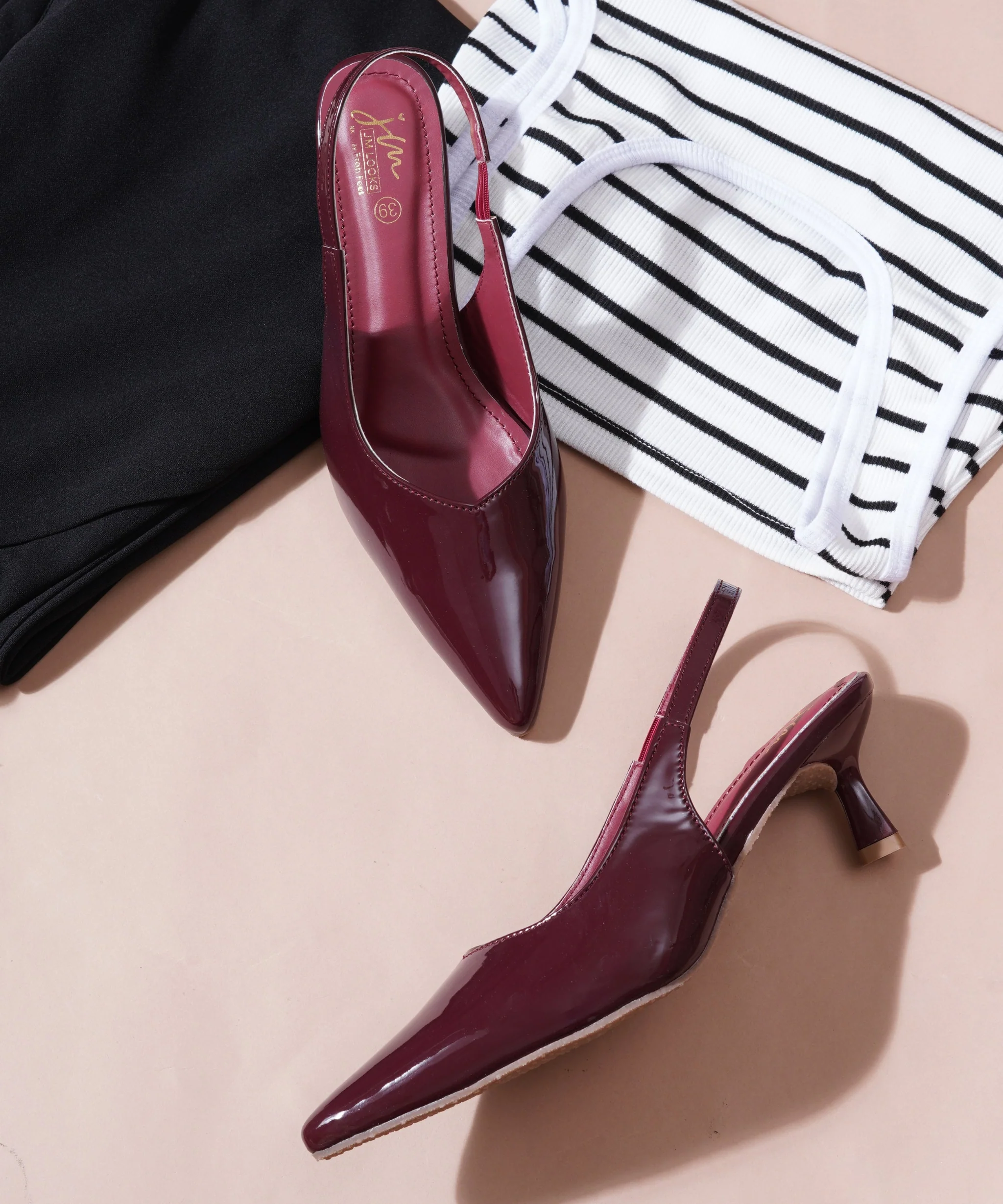 Refined Pointed Toe Kitten Heels - Image 7