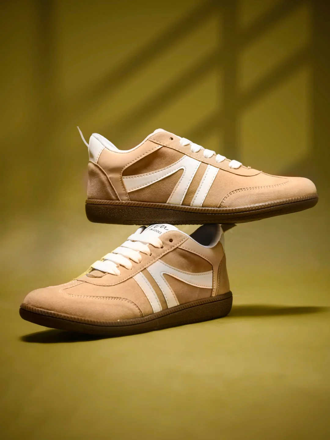 JM Looks Retro Stripe Suede Sneakers - Image 7
