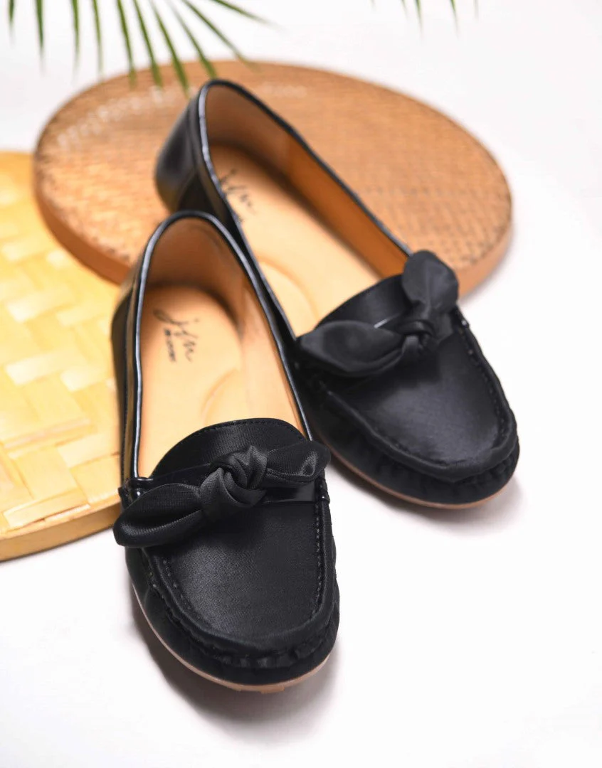JM Looks Women's Bow Detail Driving Loafers