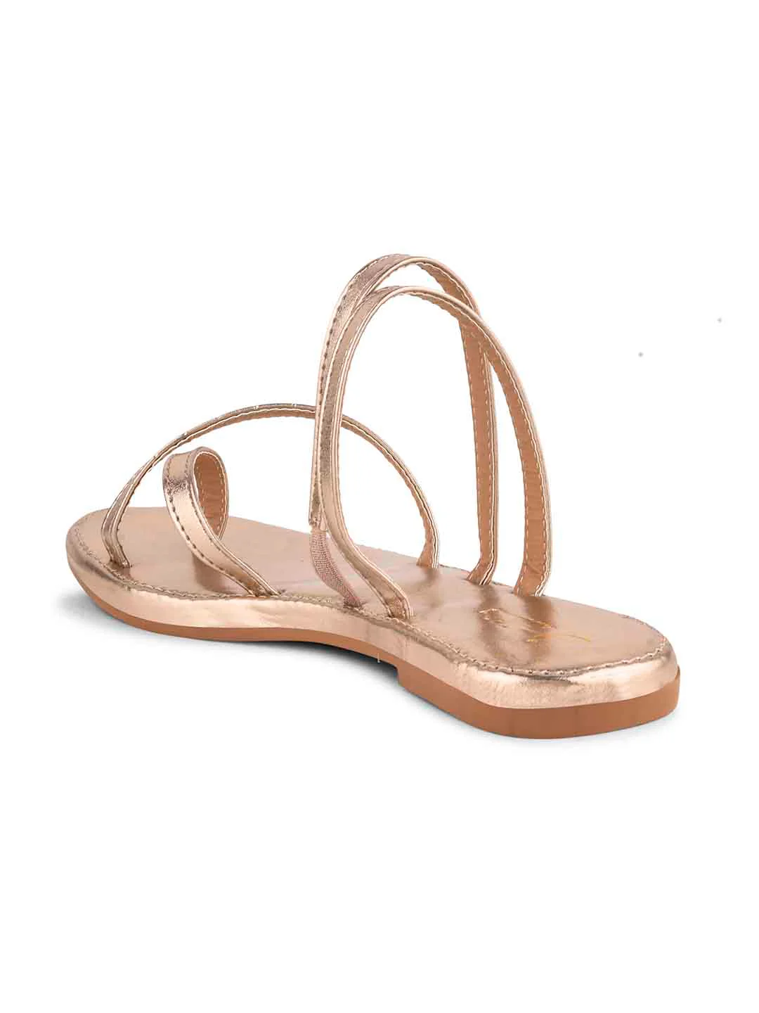 Jm Looks Multi Strap Crisscross Thong Flats Sandals For Women Daily Wear - Image 12