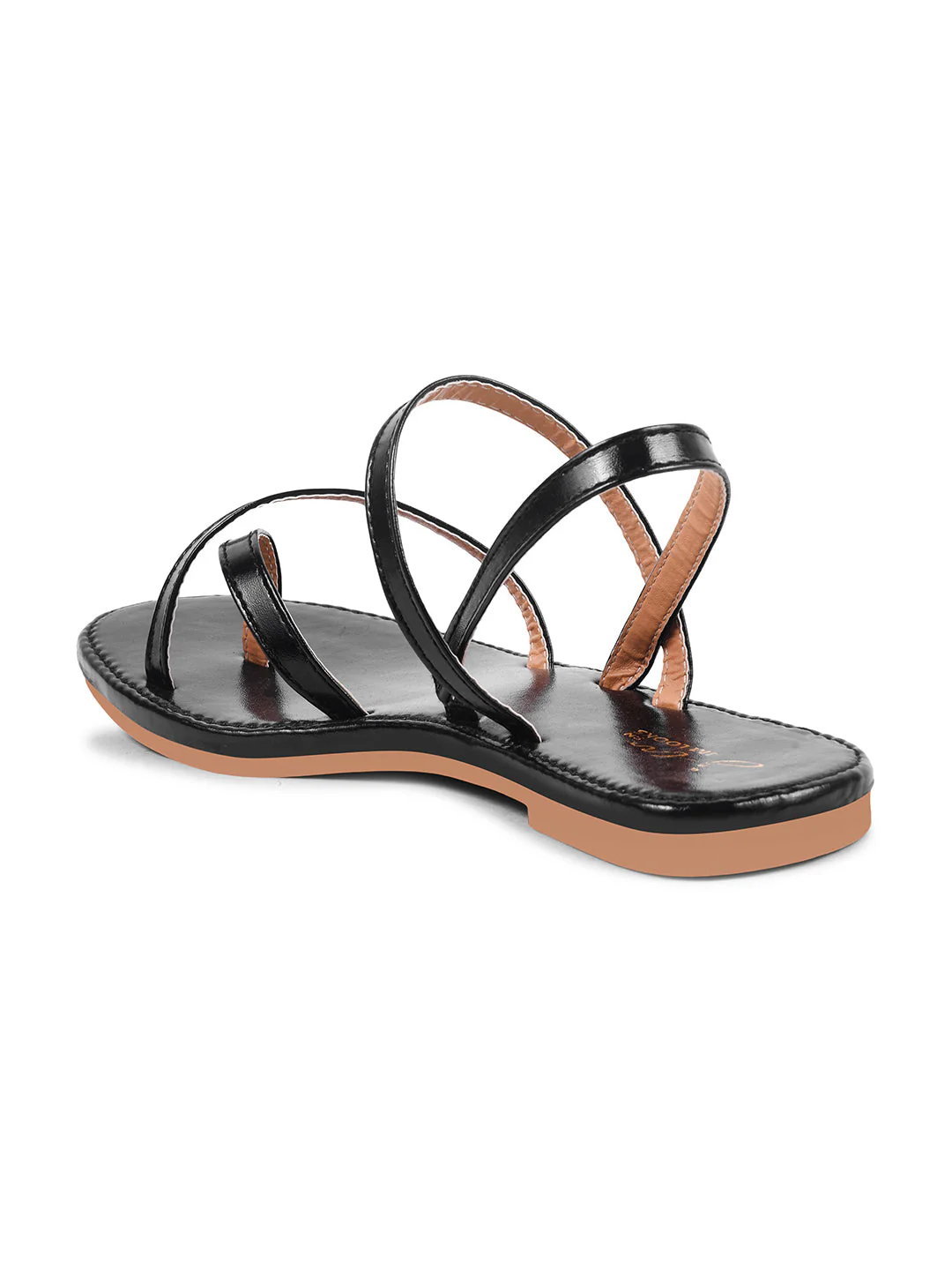 Jm Looks Multi Strap Crisscross Thong Flats Sandals For Women Daily Wear - Image 6