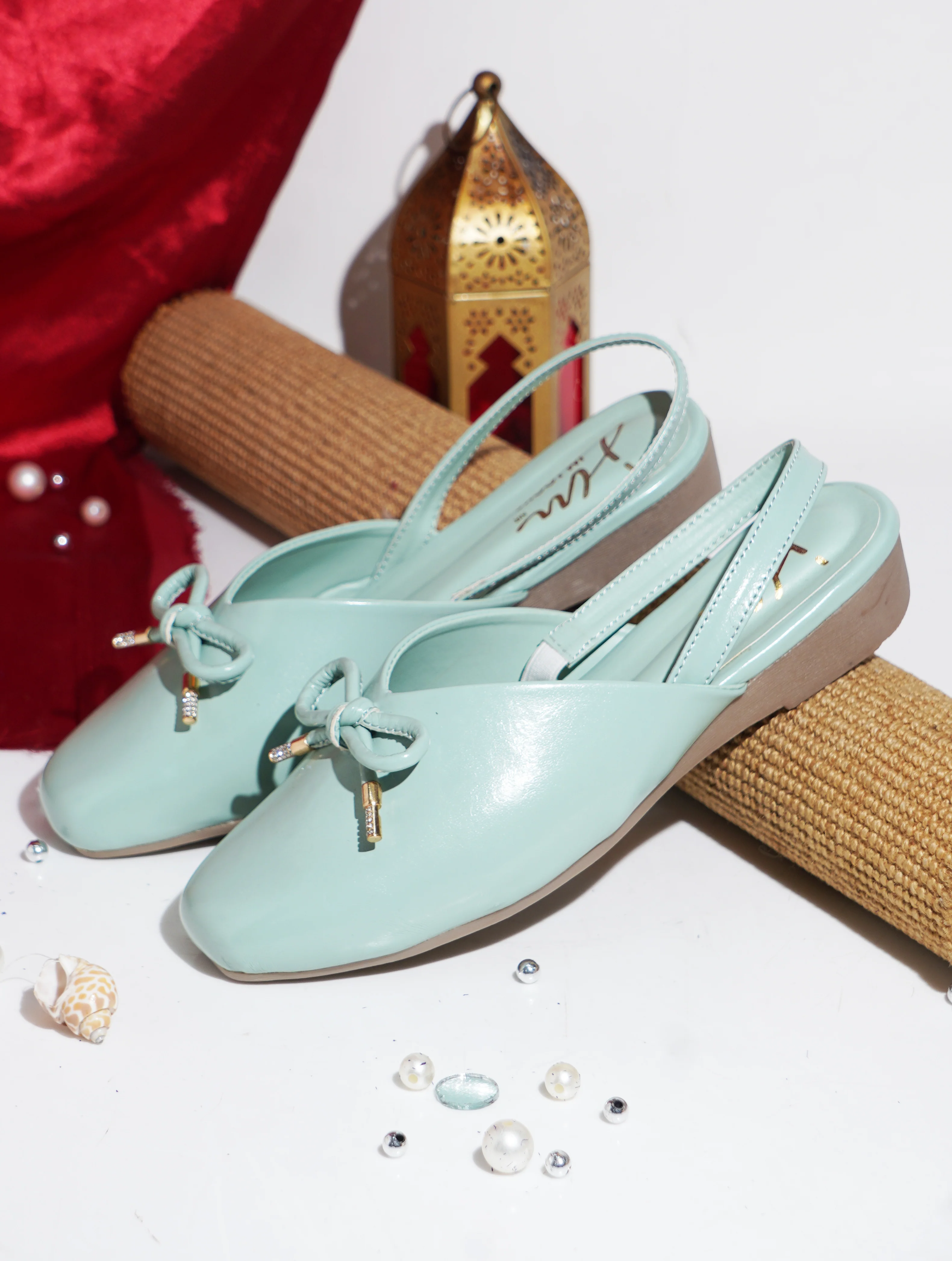 JM Looks Flat Sandals With Bows Sling-back Bellies for women - Image 14
