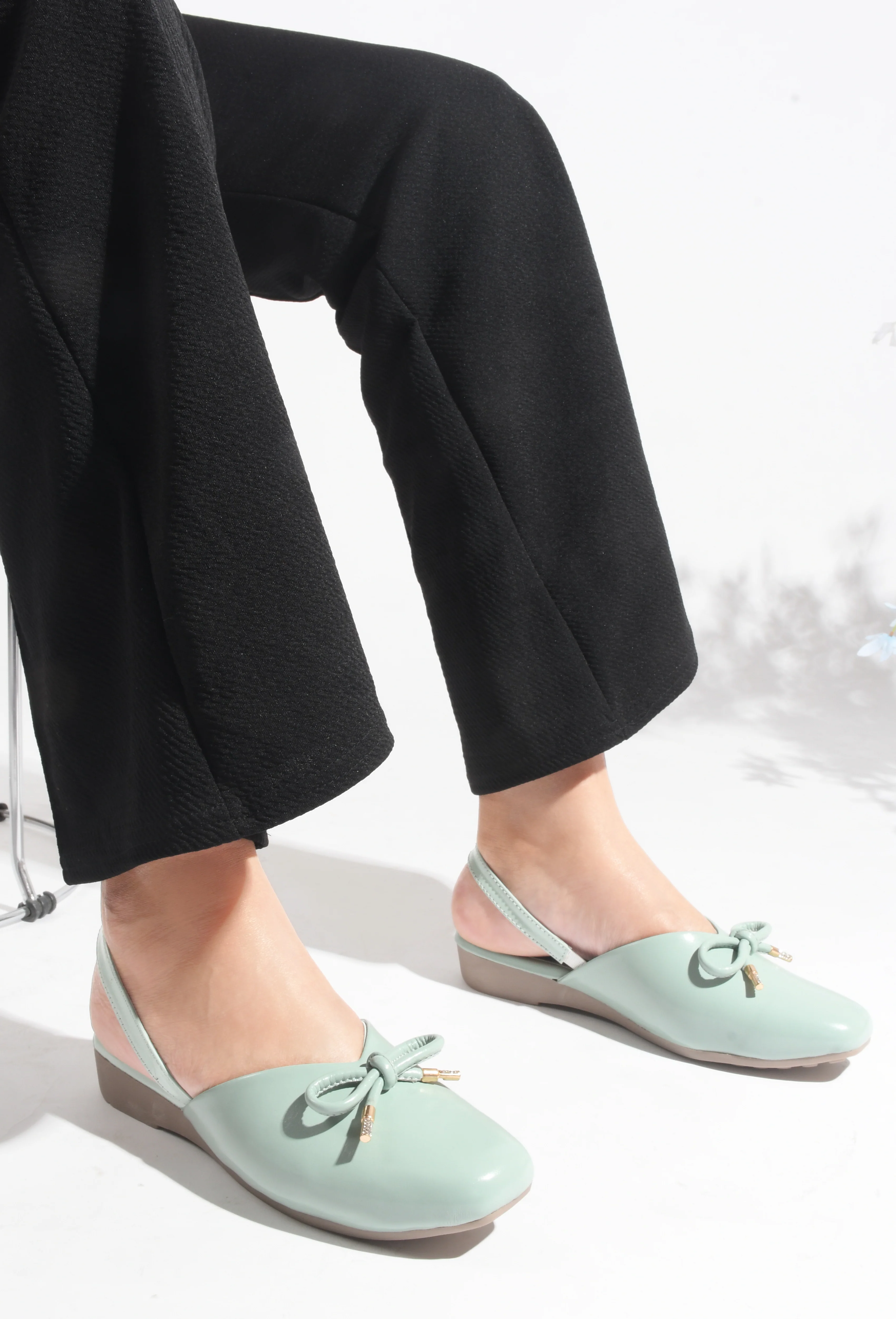 JM Looks Flat Sandals With Bows Sling-back Bellies for women - Image 16