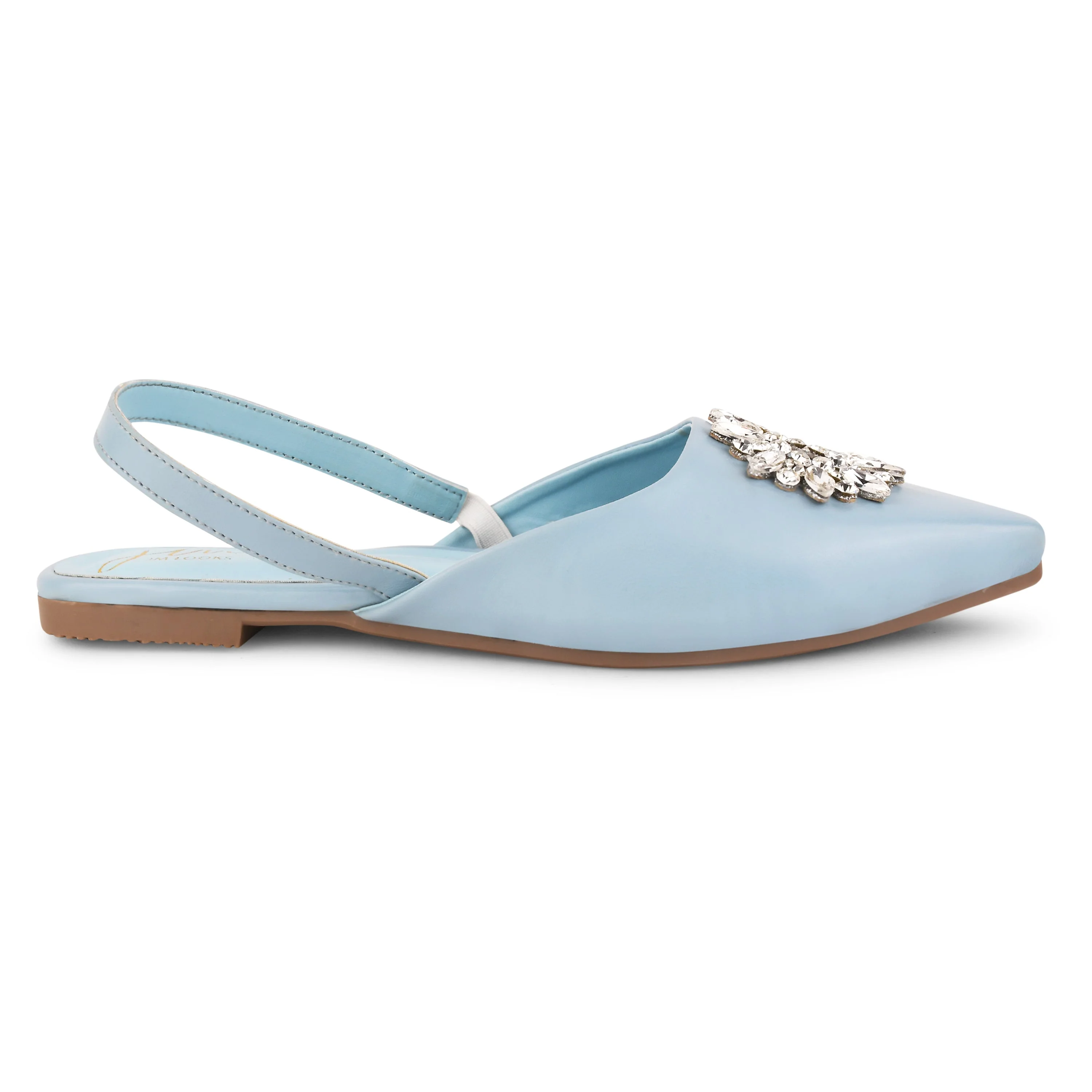 JM Looks Flat Sandals With Rhinestones Sling-back Bellie - Image 16