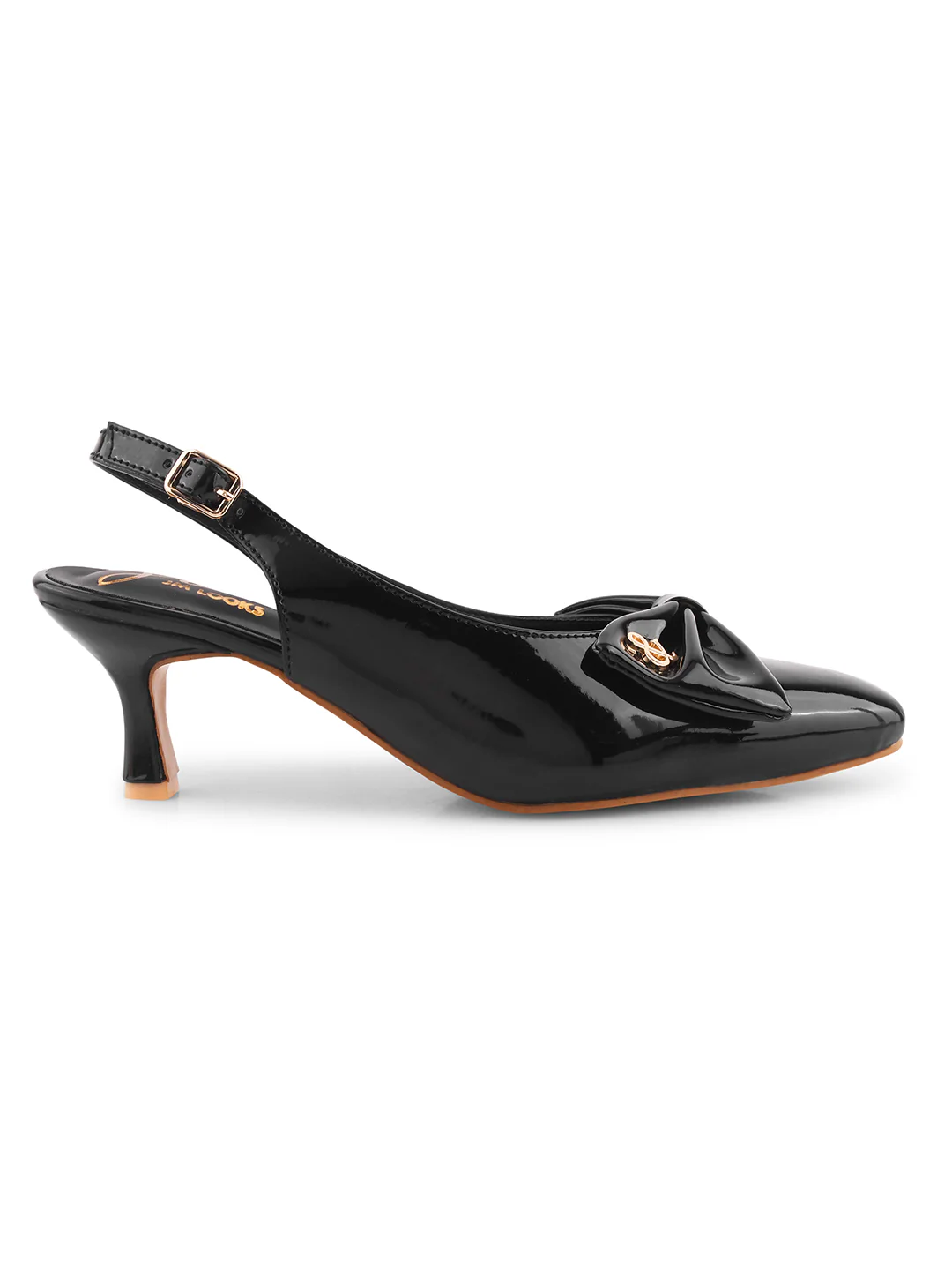 Slingback Bellie Kitten Heels With Bows - Image 5