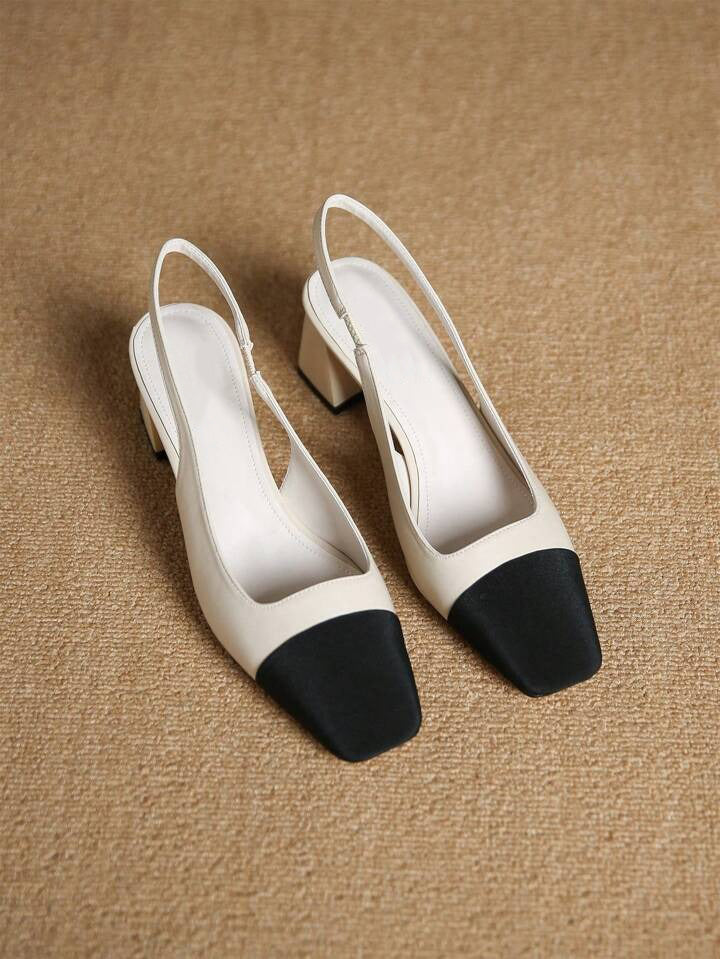 Slingback multi color block heels - Image 8