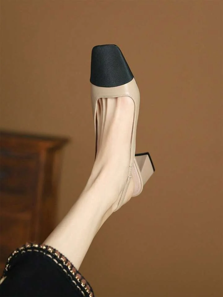 JM Looks Slingback multi color block heels - Image 10
