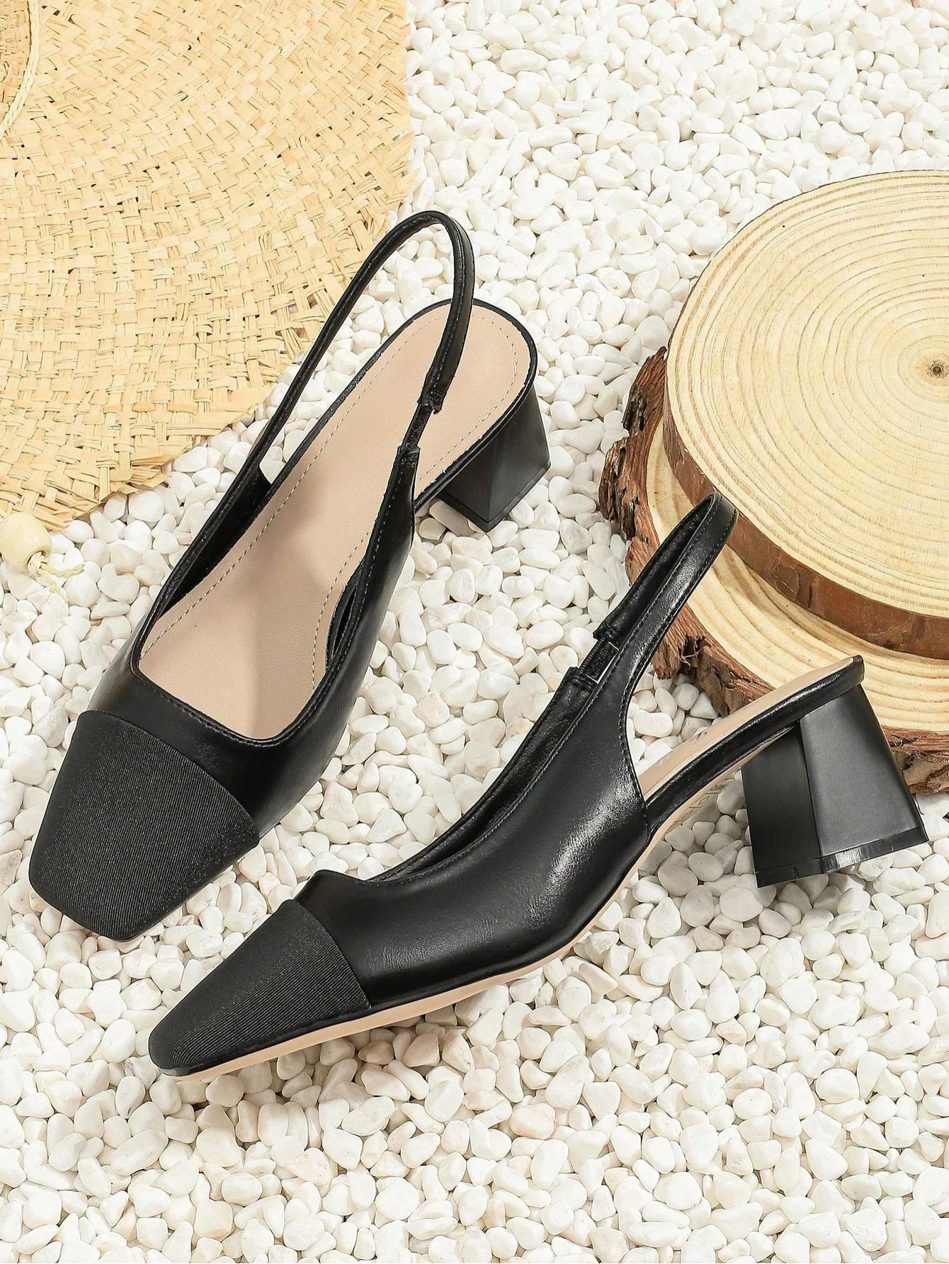JM Looks Slingback multi color block heels - Image 13