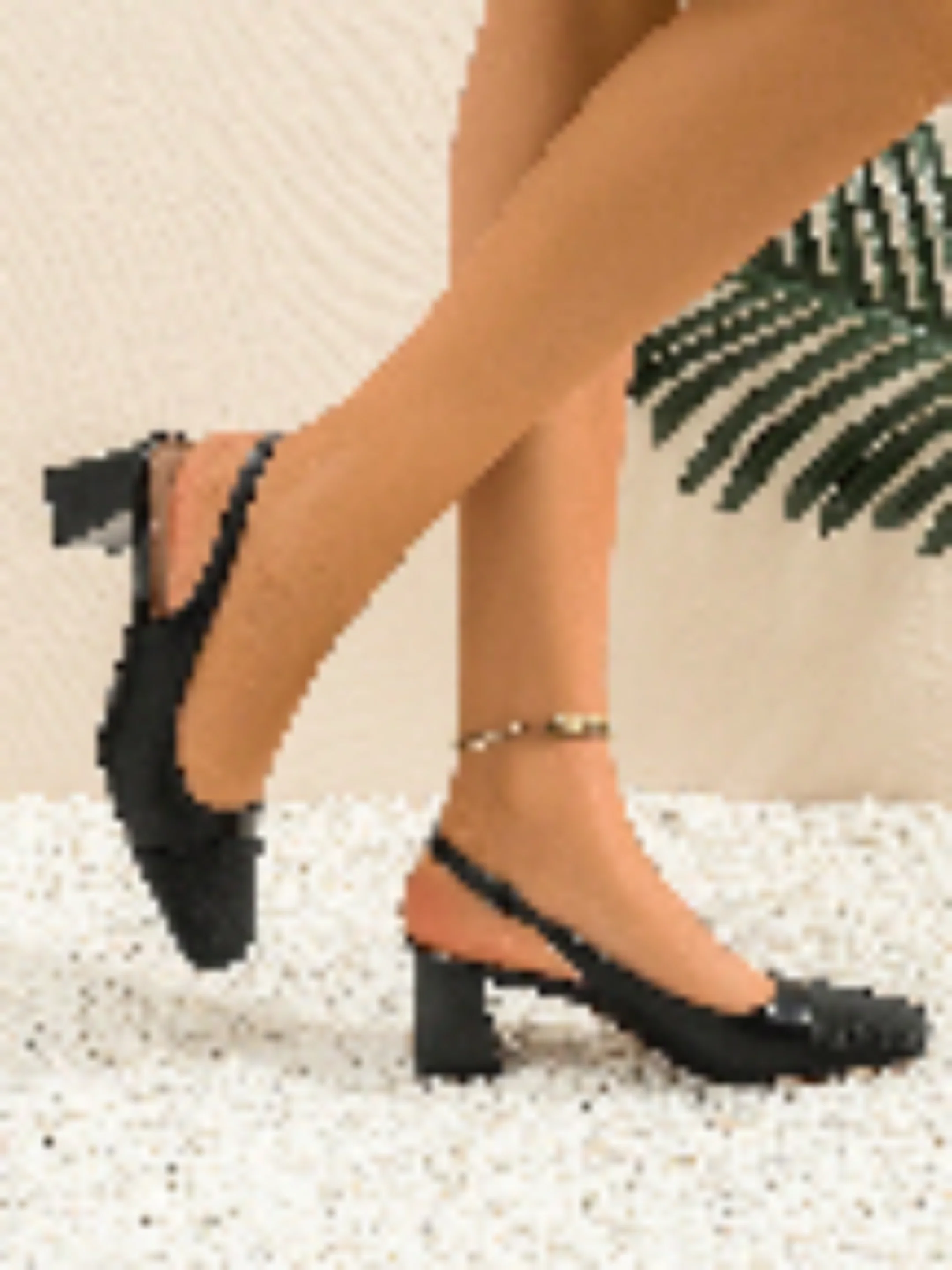 JM Looks Slingback multi color block heels - Image 17