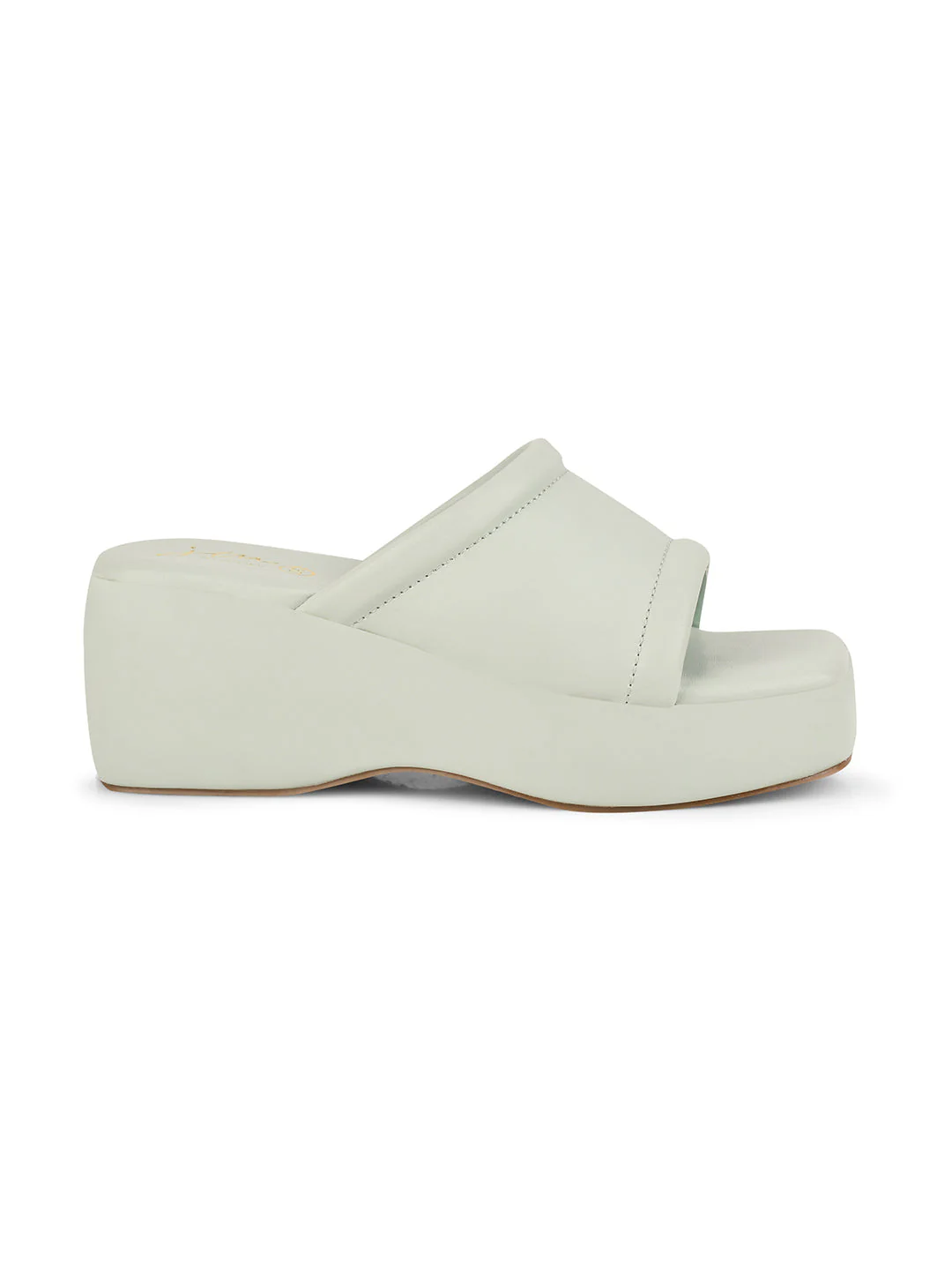 Women Platform Wedge Heels Slip-On Square Toe Comfortable Solid Sole Sandals - Image 17
