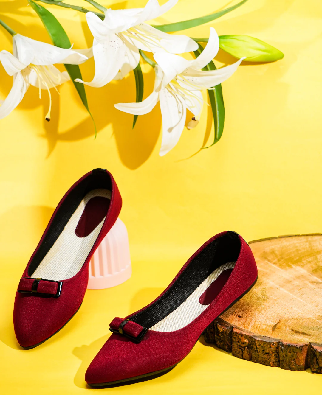 Jm Looks Classic Bow Detail Ballerina Flat for Women & Girls - Image 6