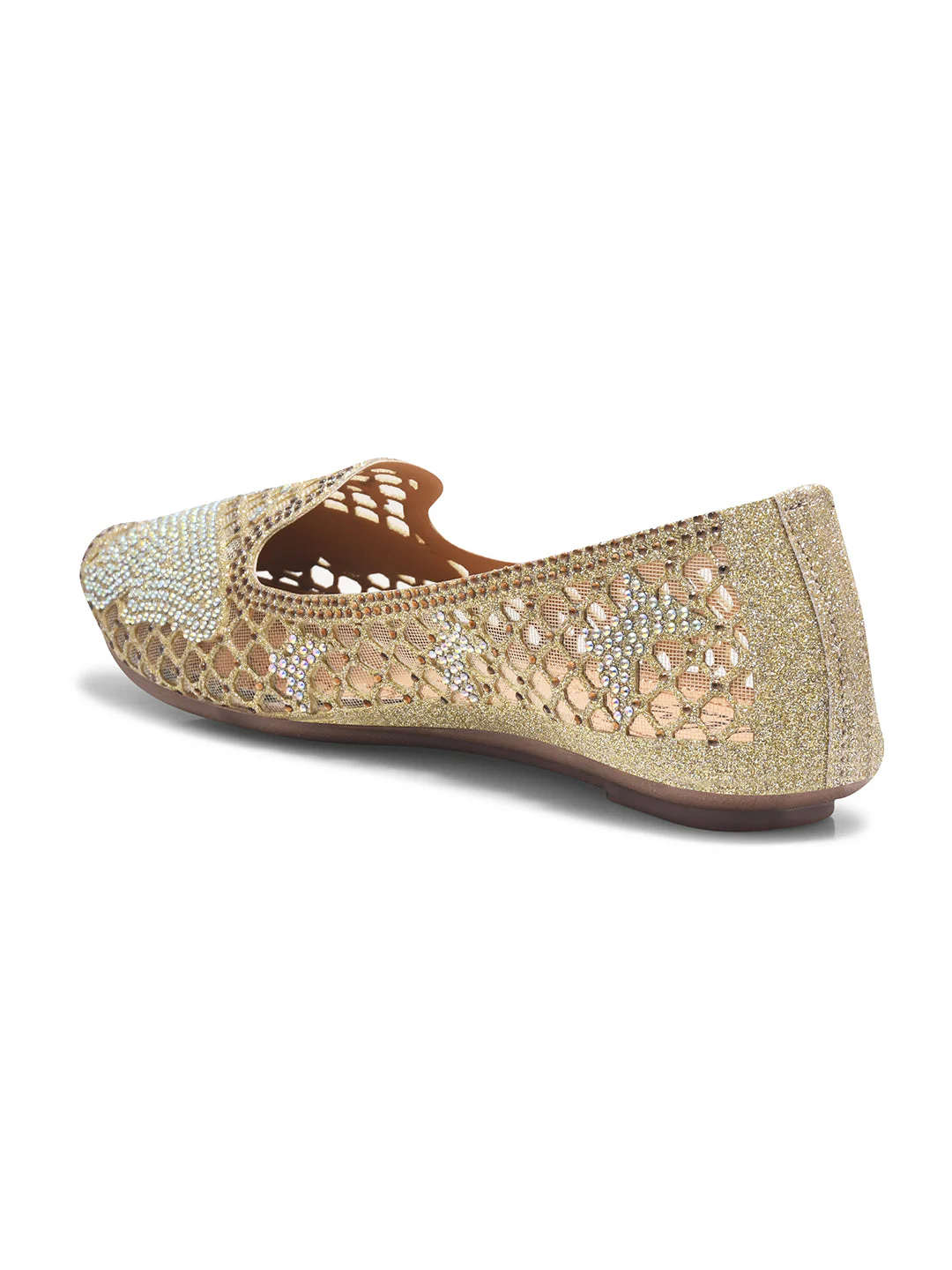 JM Looks Women's Embellished Mesh Slip-on Flat - Image 12