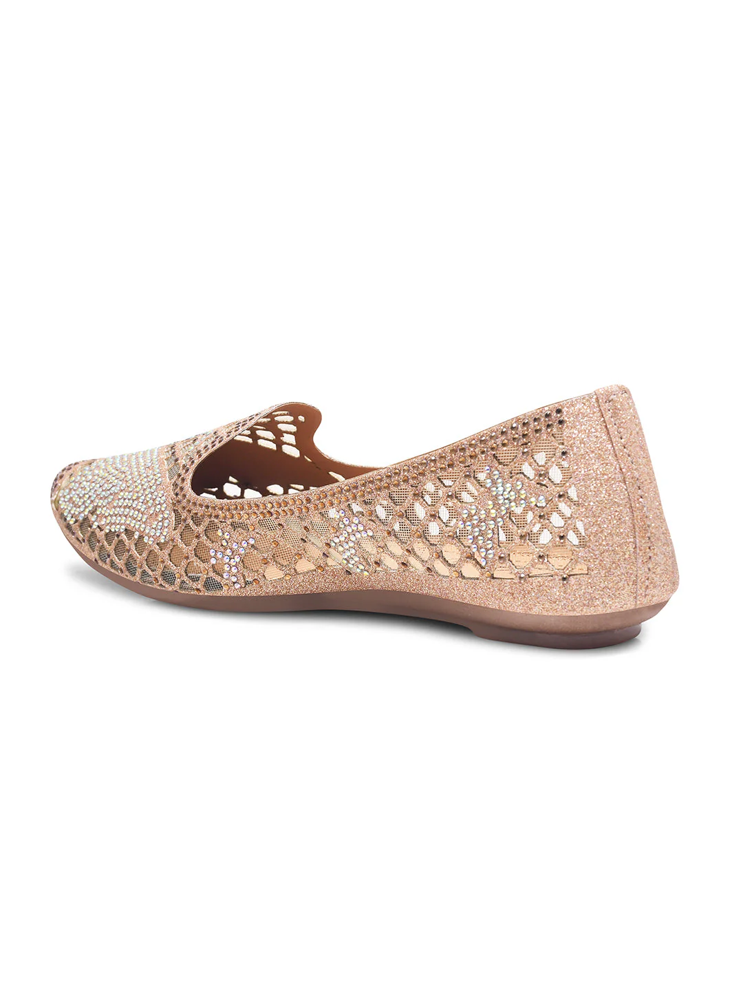 JM Looks Women's Embellished Mesh Slip-on Flat - Image 18