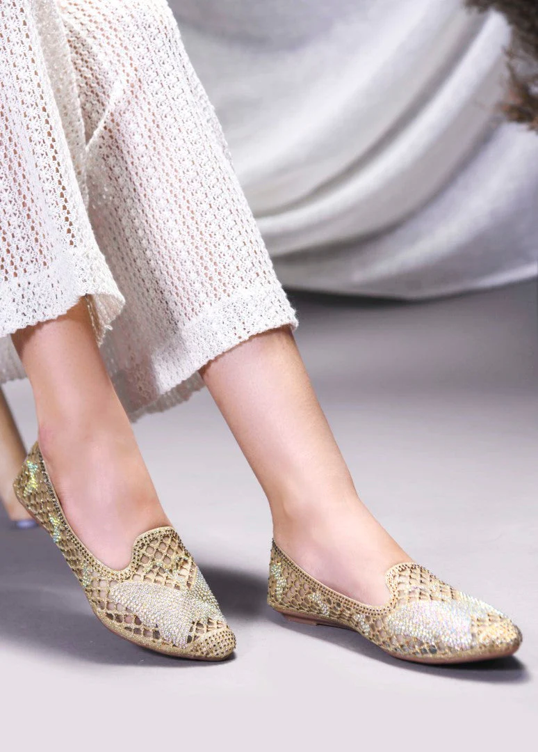 JM Looks Women's Embellished Mesh Slip-on Flat - Image 9