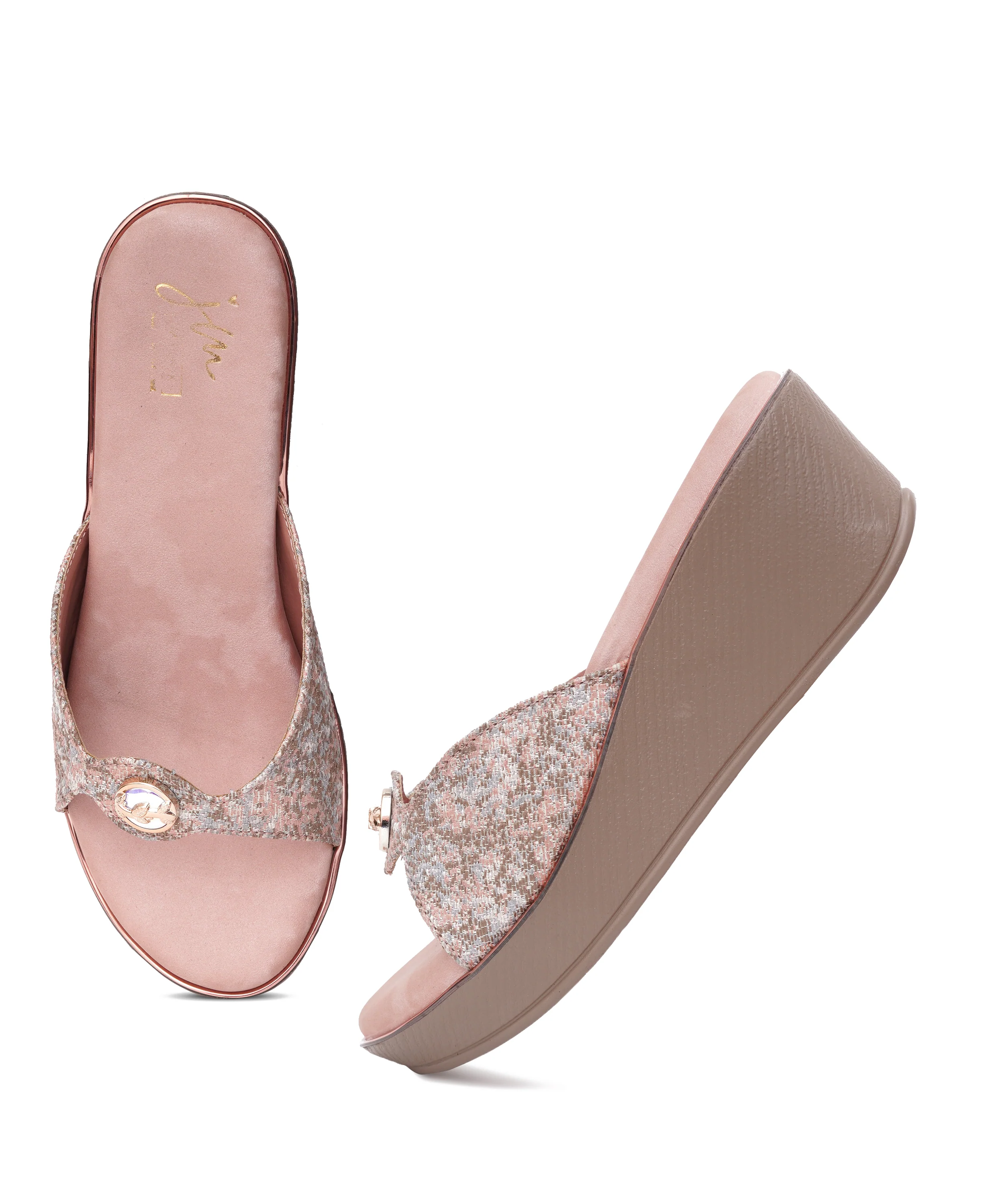Sparkling Platform Slip-On Sandals - Image 17