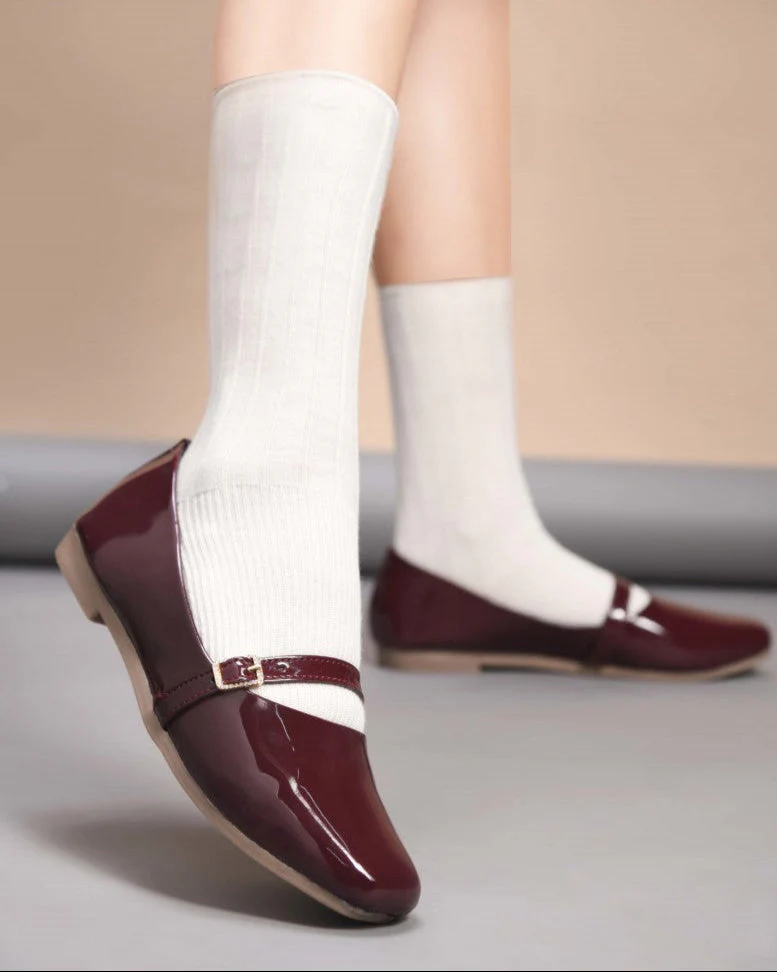 Square Toe Slip-On Casual Shoes
