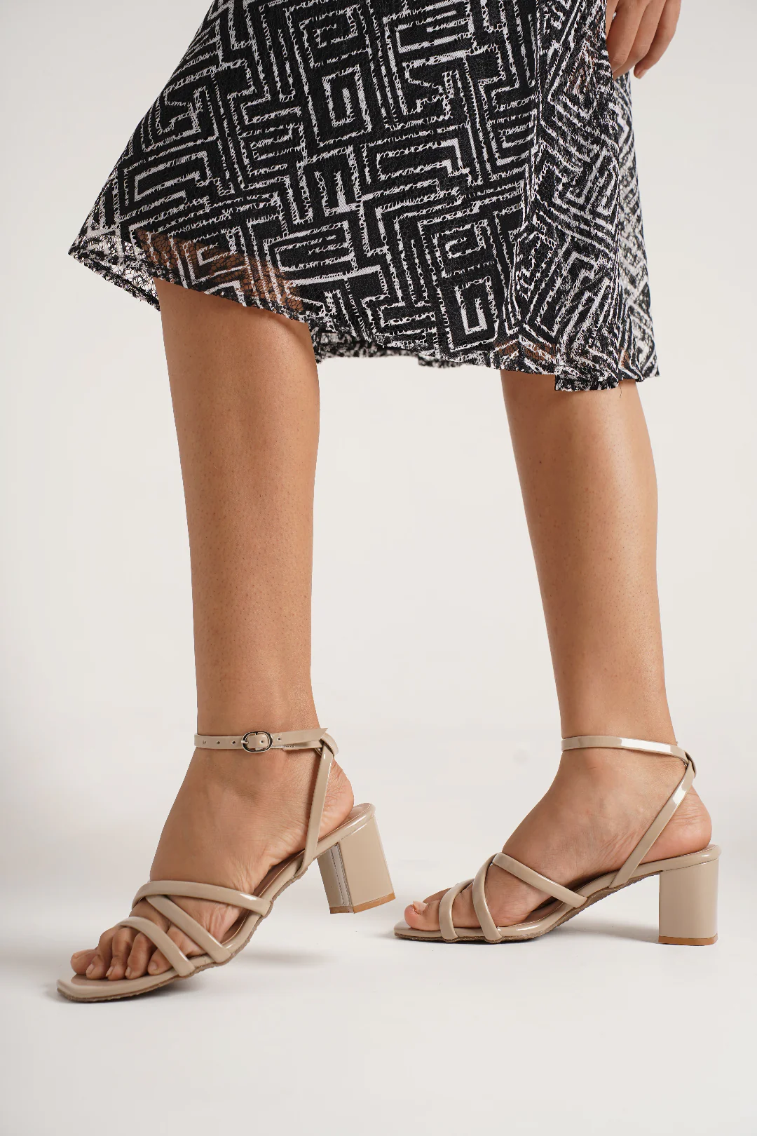 Jm Looks Strappy Block Heel Sandals for Women & Girls - Image 2