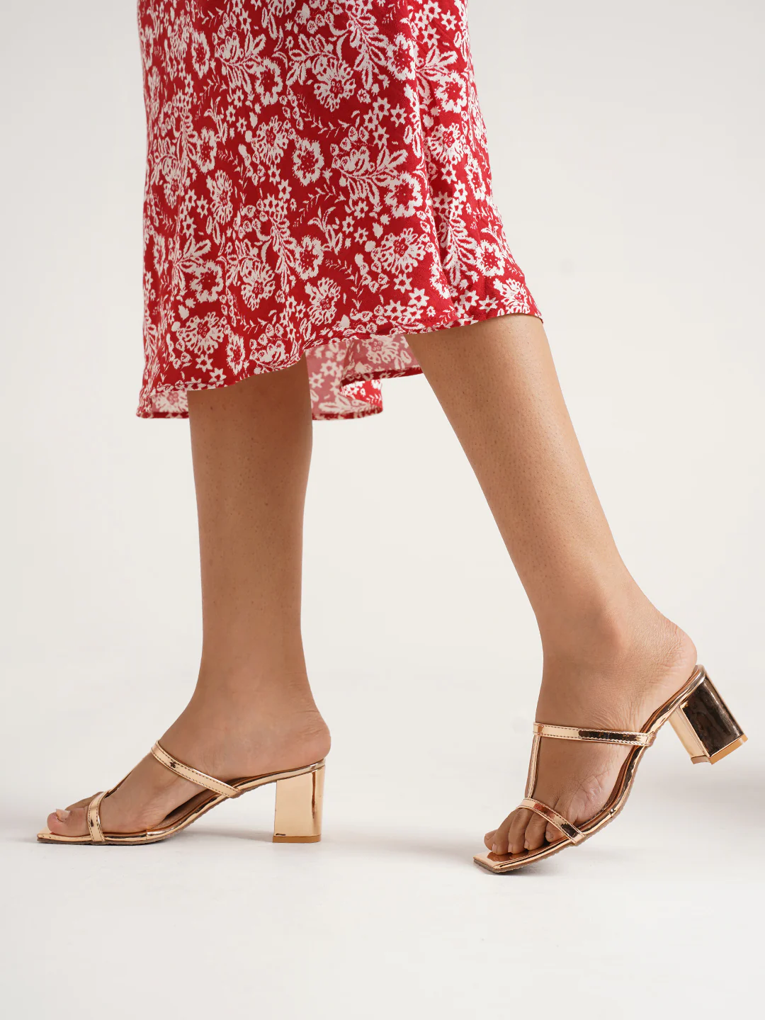 Jm Looks Embellished Strappy Block Heel Mules for Women - Image 2