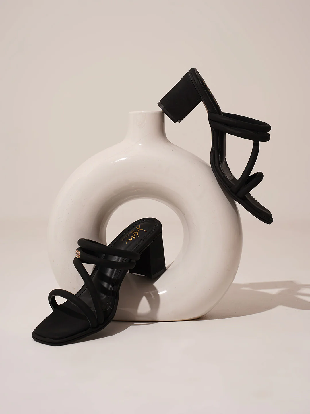 Strappy Block Heel Sandals with Cushioned Sole - Image 8