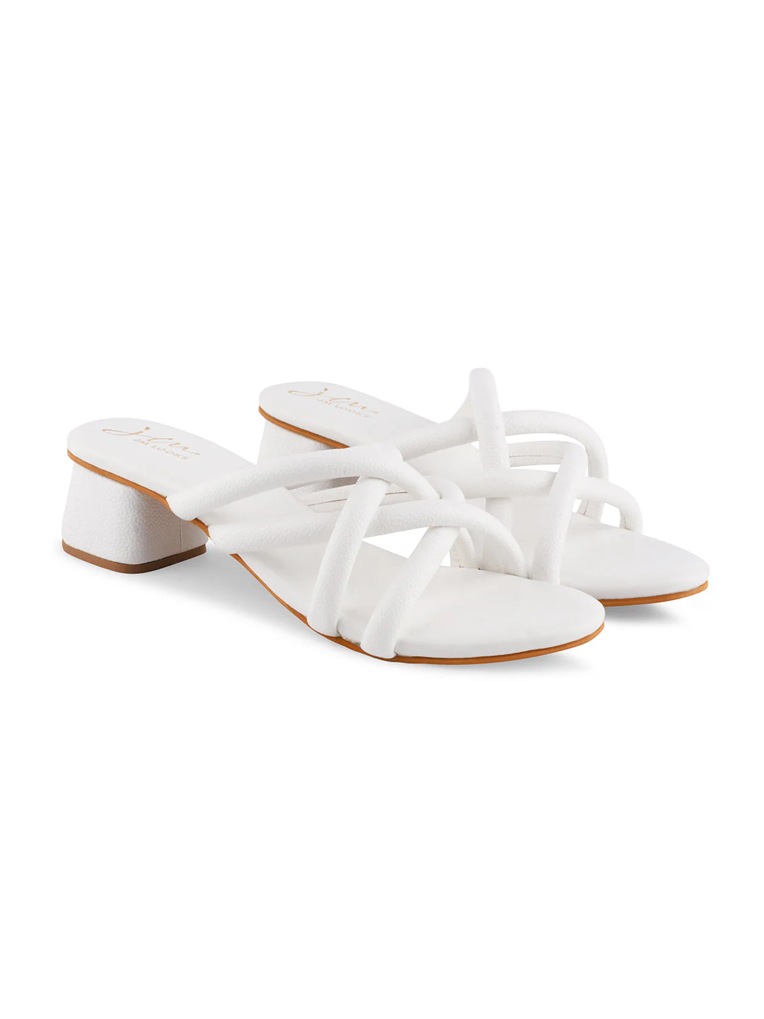 Jm Looks Block Heel Women's Padded Multi-Strap - Image 21