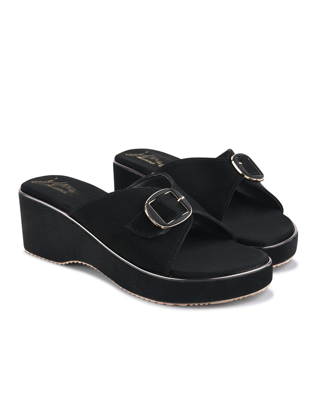 Stylish Platform Wedge Heels for Women with Buckle Strap Open Toe Sandals - Image 5