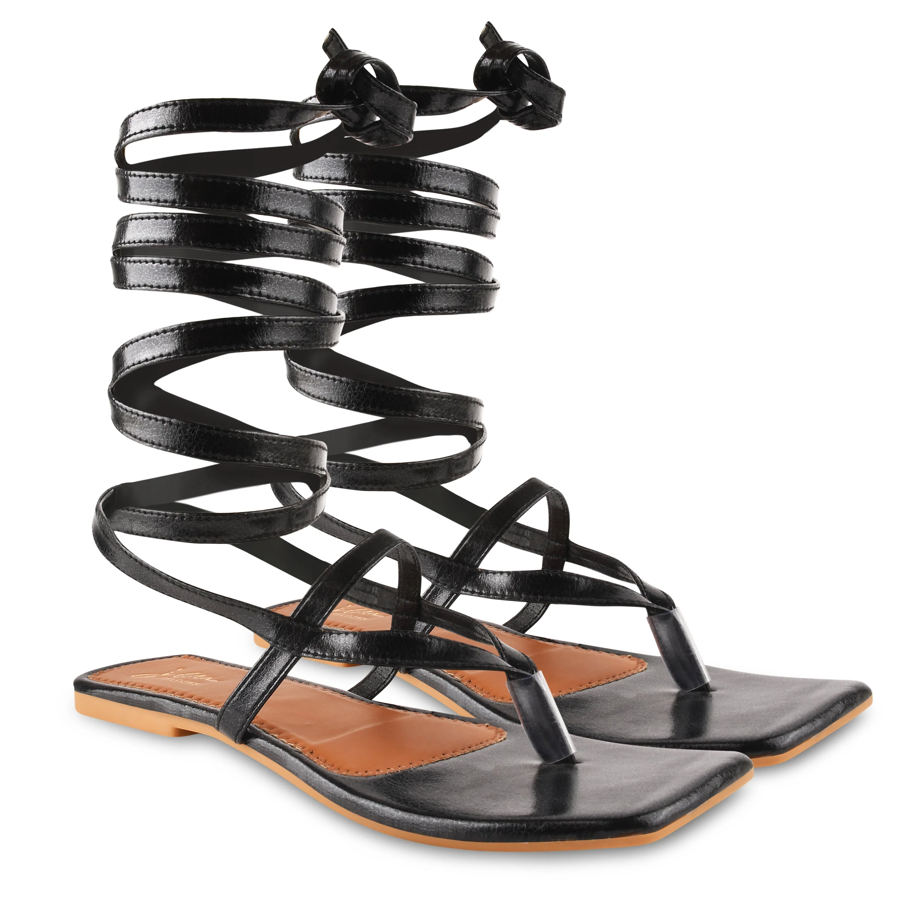 Jm Looks Women's Lace-Up Flats Sandals - Image 5
